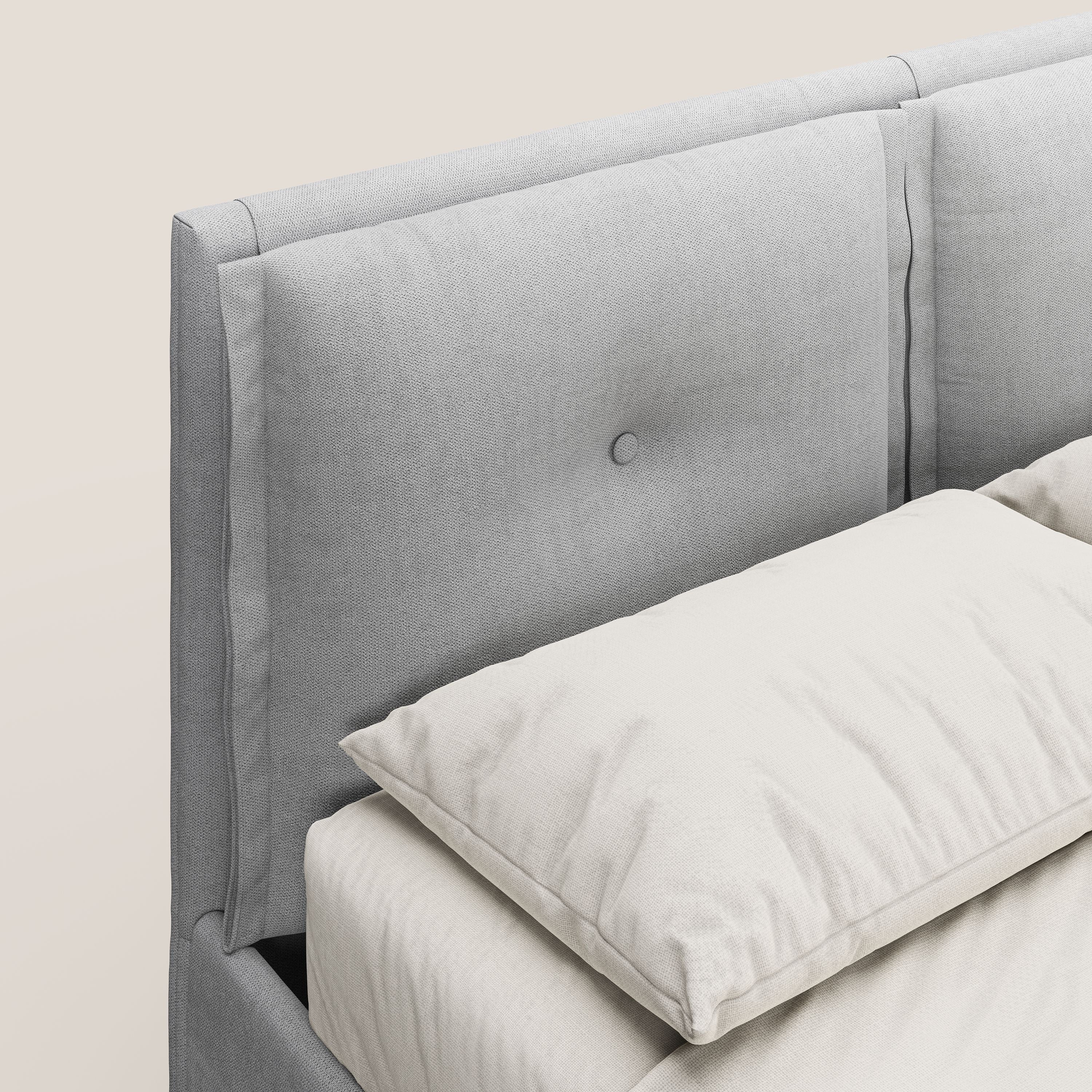 Travis lit coffre avec coussins capitonnés amovibles en tissu imperméable T02 gris clair - Image 7
