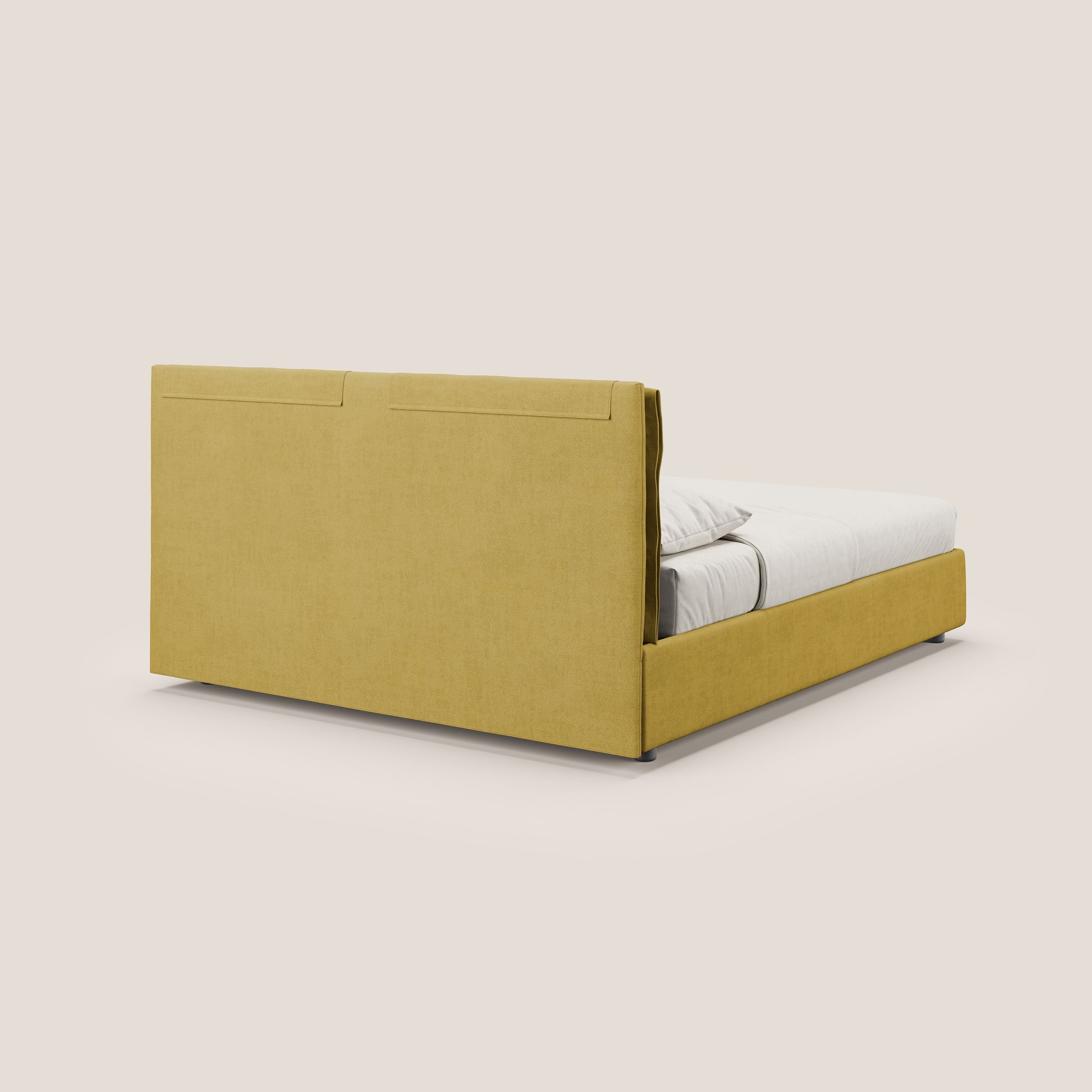 Travis lit coffre avec coussins capitonnés amovibles en tissu imperméable T02 jaune - Image 6
