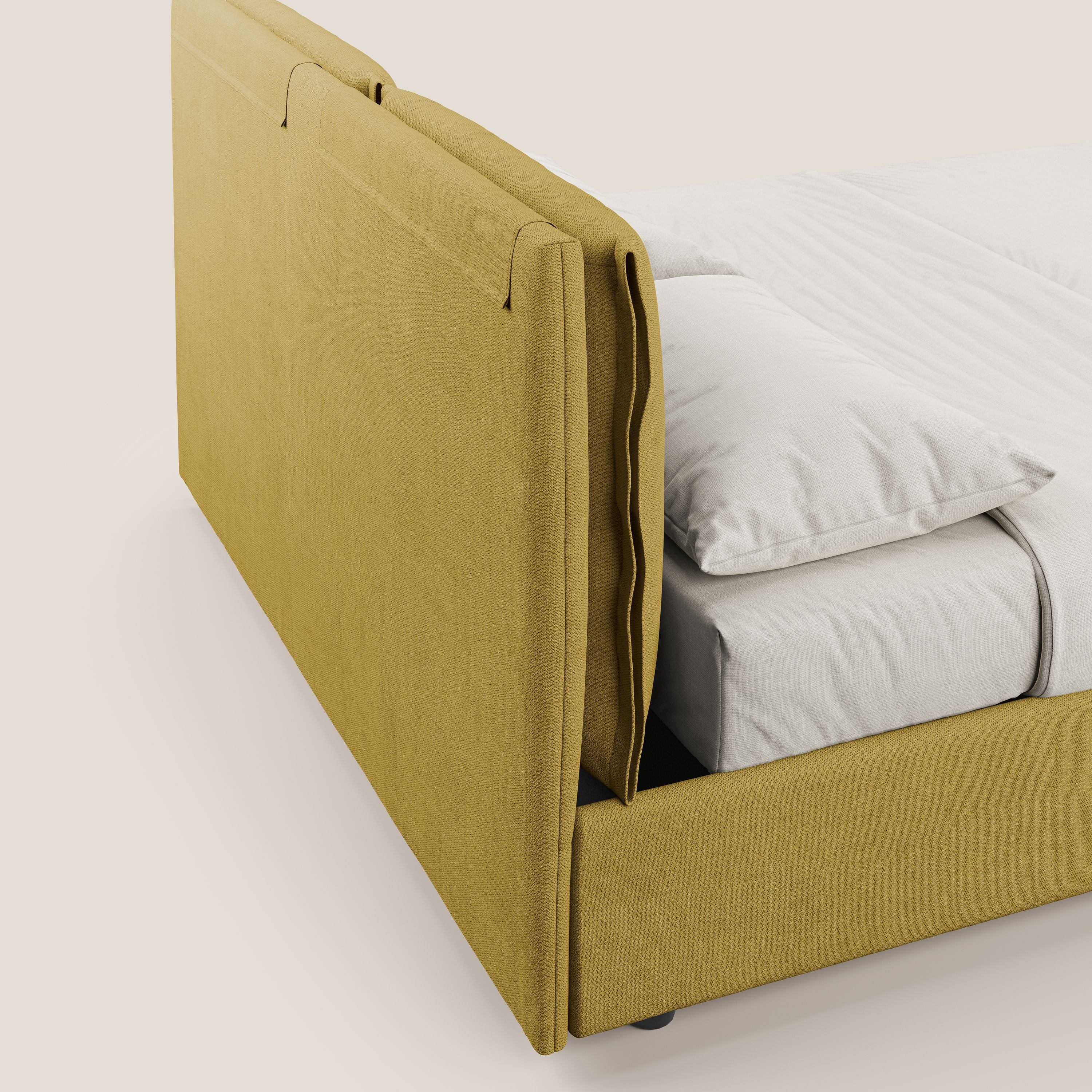 Travis lit coffre avec coussins capitonnés amovibles en tissu imperméable T02 jaune - Image 8