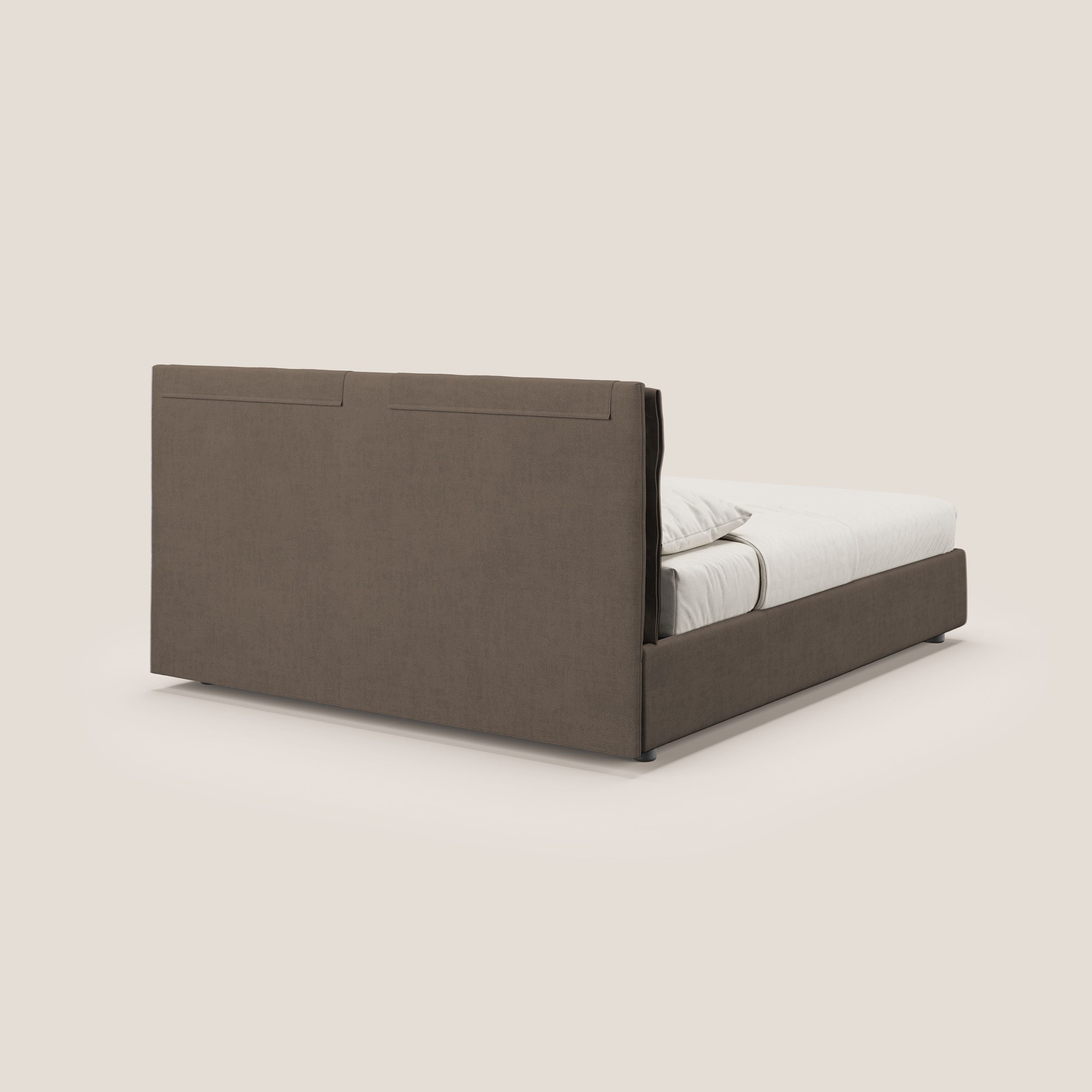 Travis lit coffre avec coussins capitonnés amovibles en tissu imperméable T02 marron - Image 6