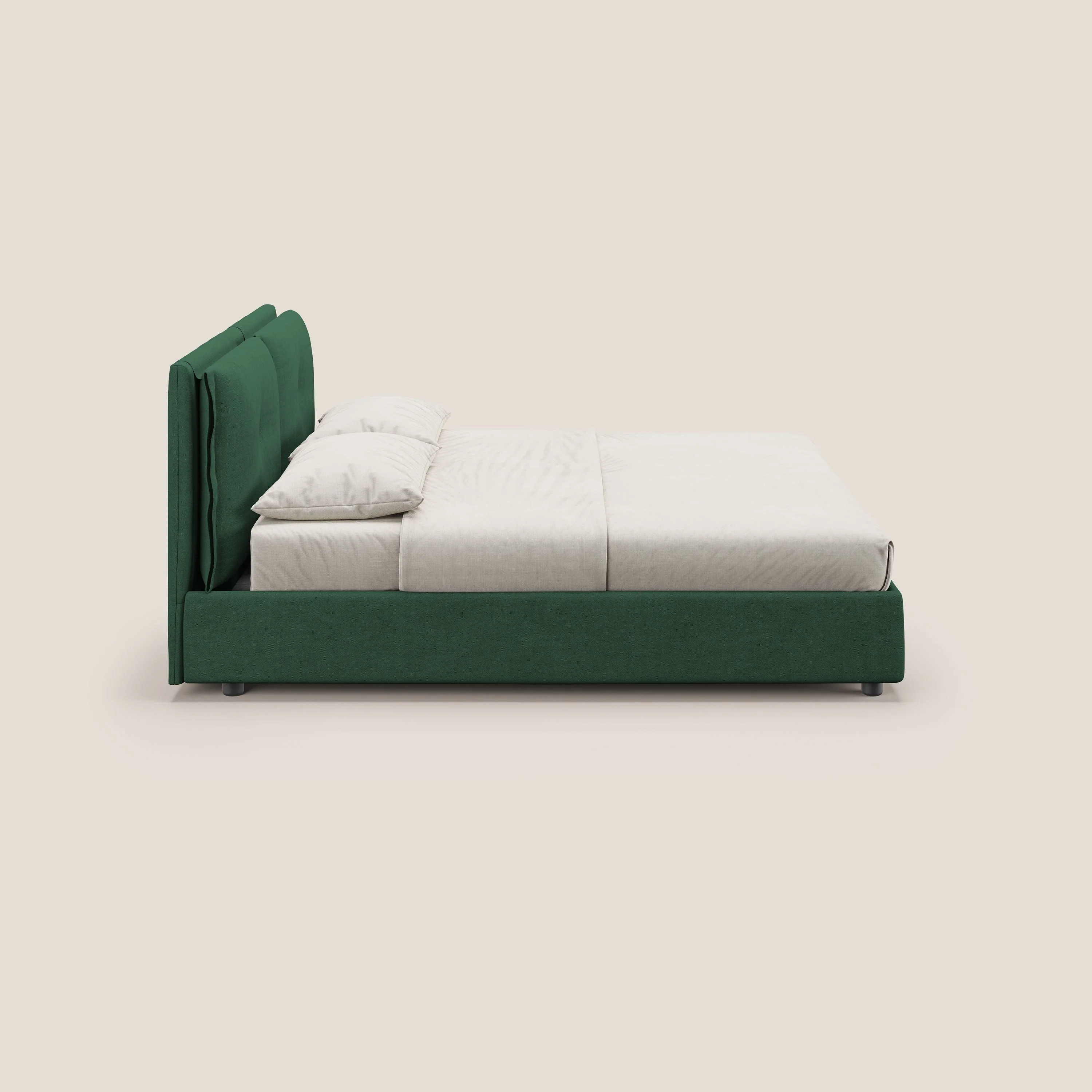 Travis lit coffre avec coussins capitonnés amovibles en tissu imperméable T02 vert - Image 5