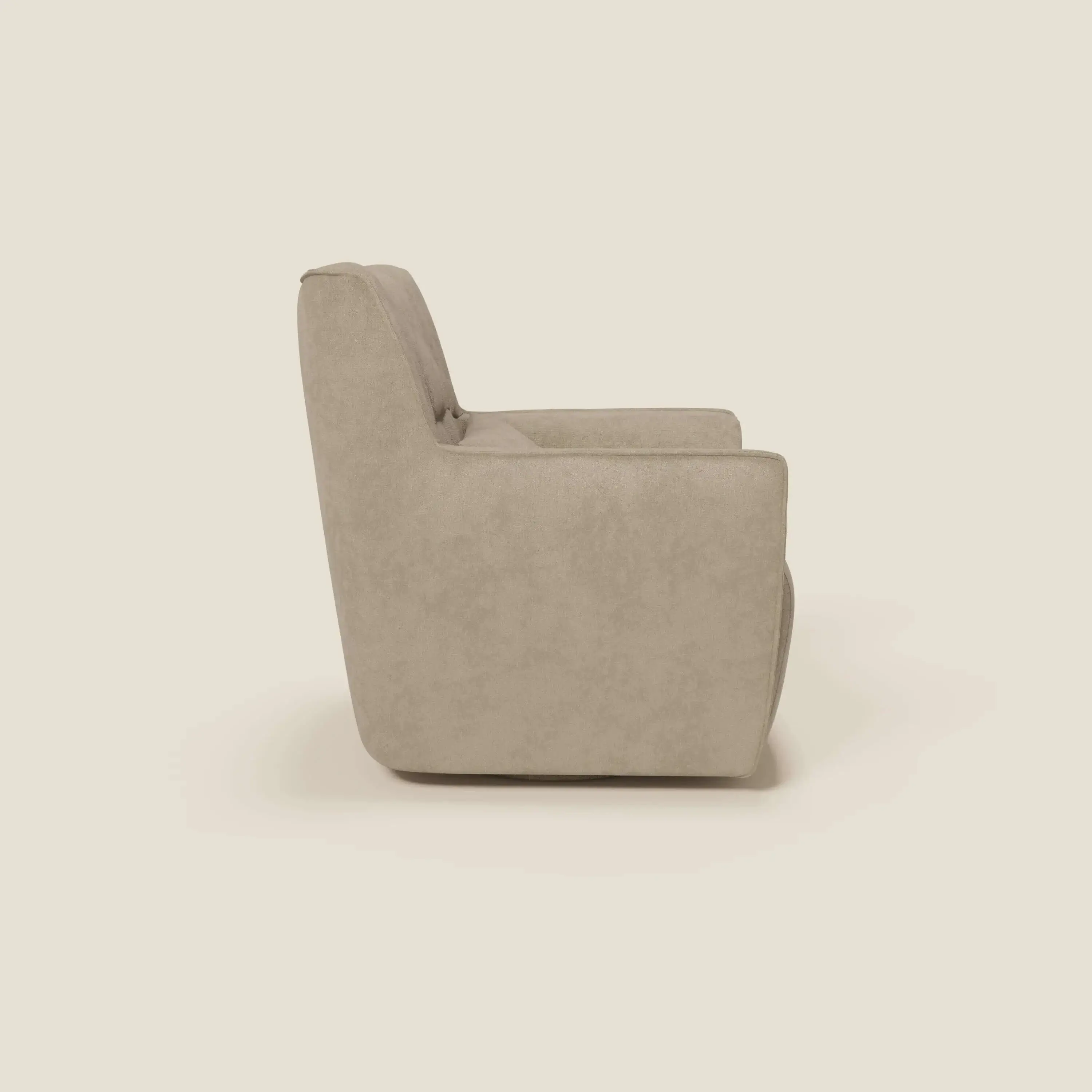 Tulla Fauteuil pivotant en tissu imperméable T02 beige - Image 3