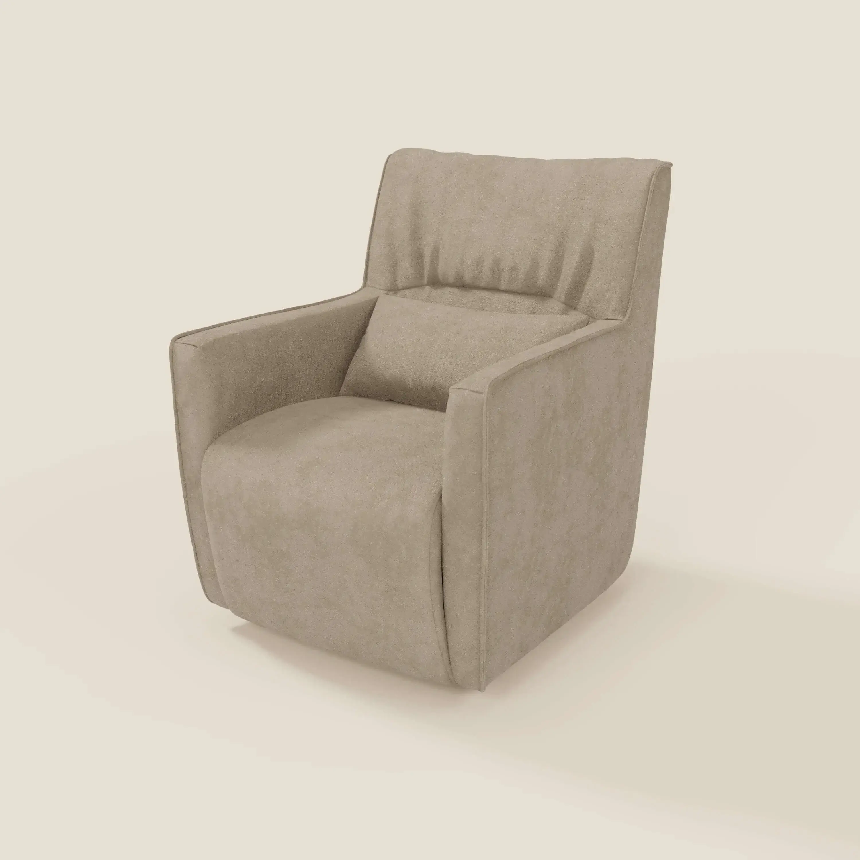 Tulla Fauteuil pivotant en tissu imperméable T02 beige - Image 8