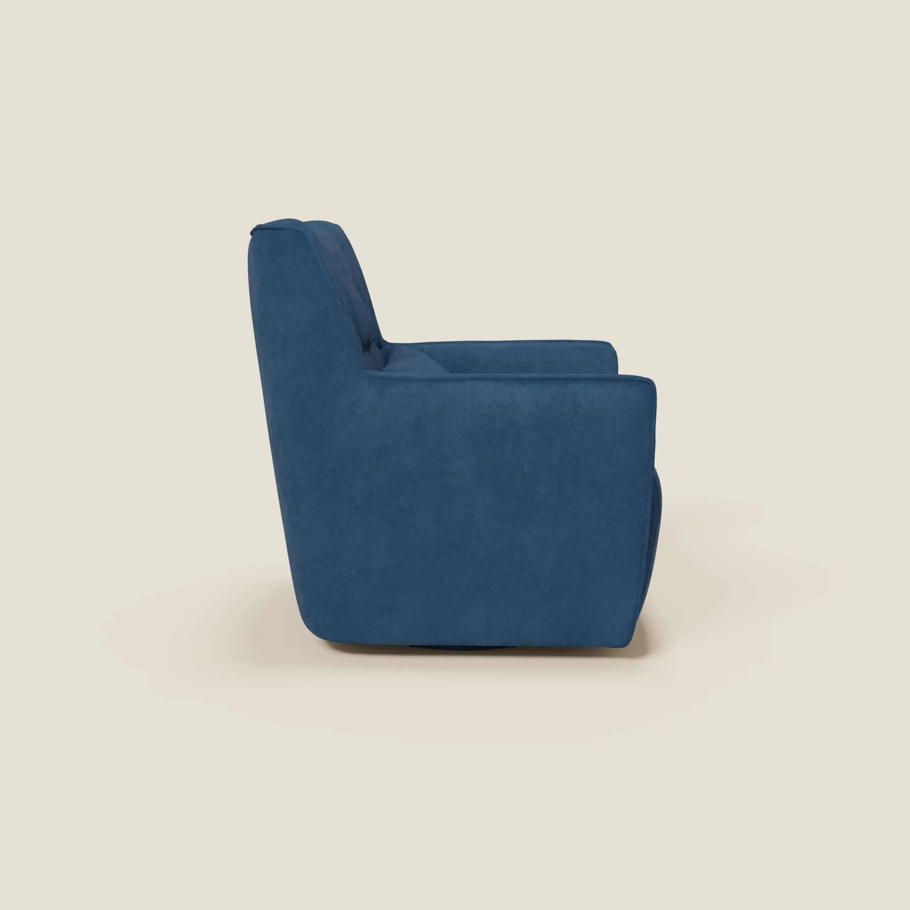 Tulla Fauteuil pivotant en tissu imperméable T02 bleu - Image 3