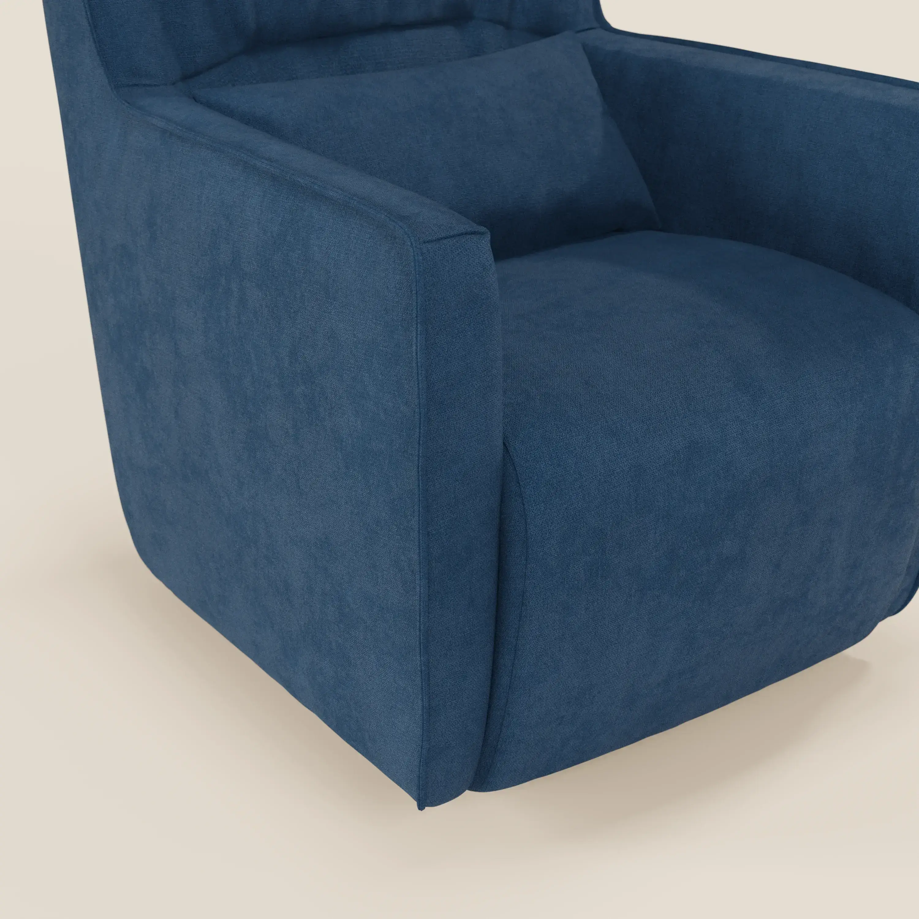 Tulla Fauteuil pivotant en tissu imperméable T02 bleu - Image 5