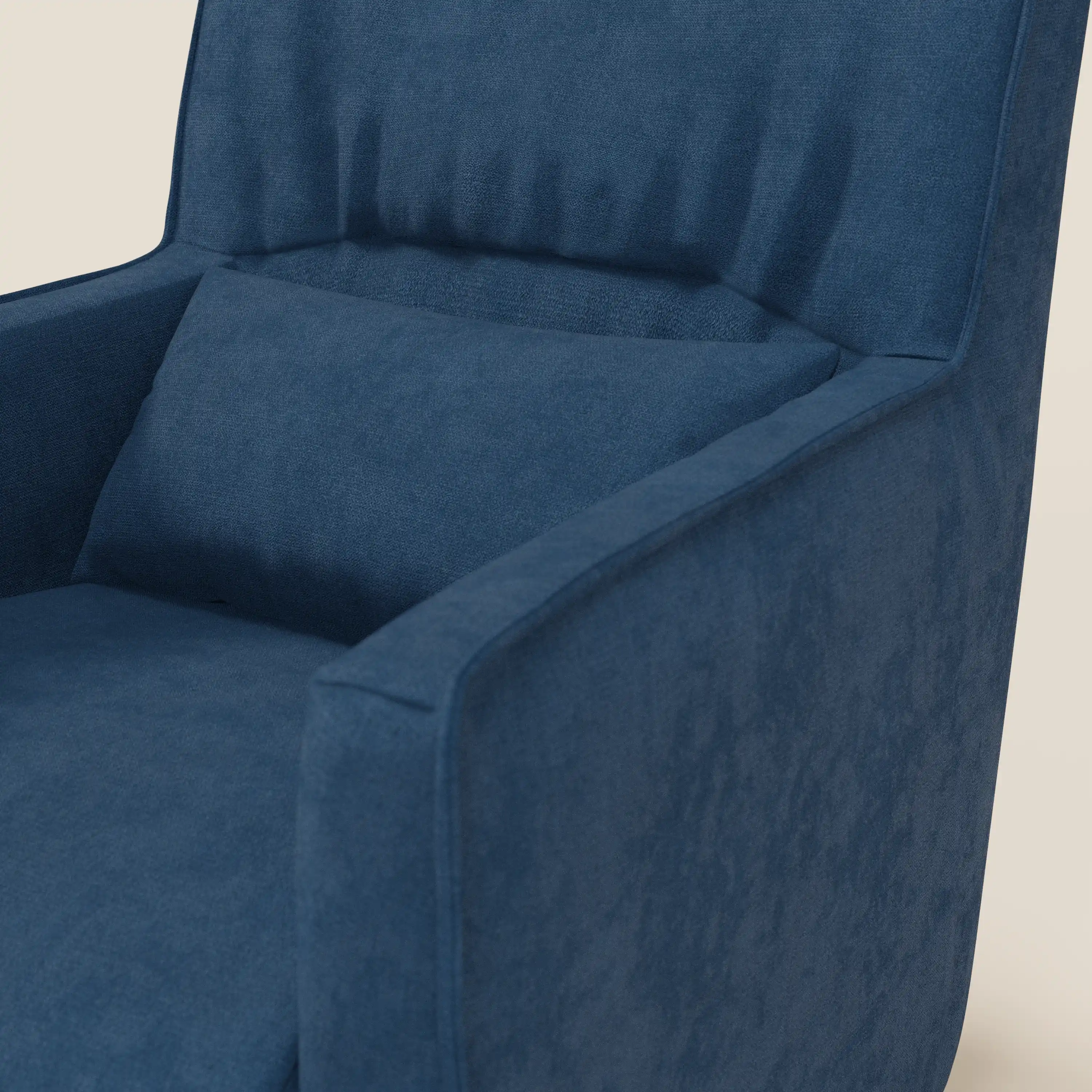 Tulla Fauteuil pivotant en tissu imperméable T02 bleu - Image 6