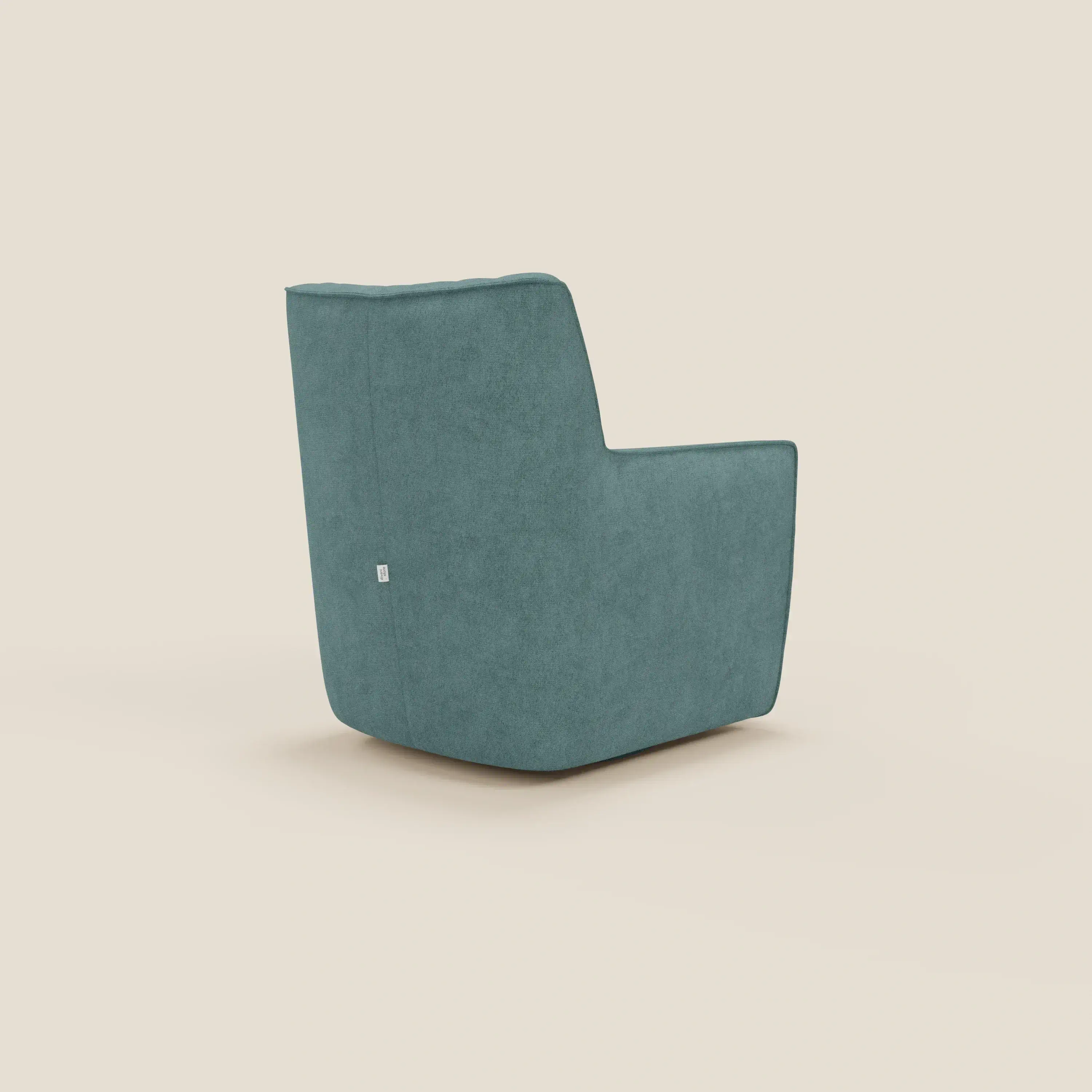Tulla Fauteuil pivotant en tissu imperméable T02 bleu canard - Image 4