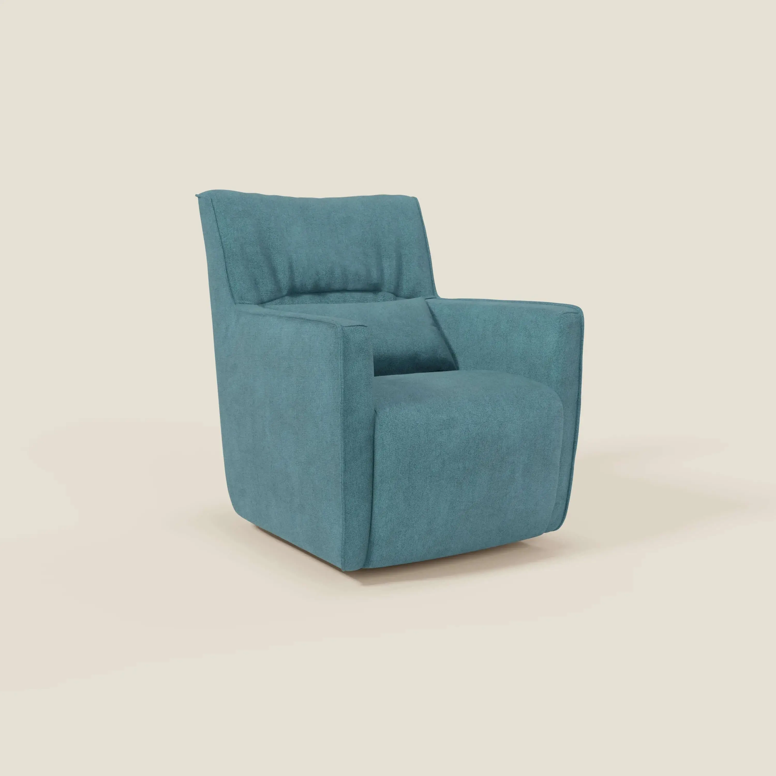 Tulla Fauteuil pivotant en tissu imperméable T02 bleu ciel - Image 2