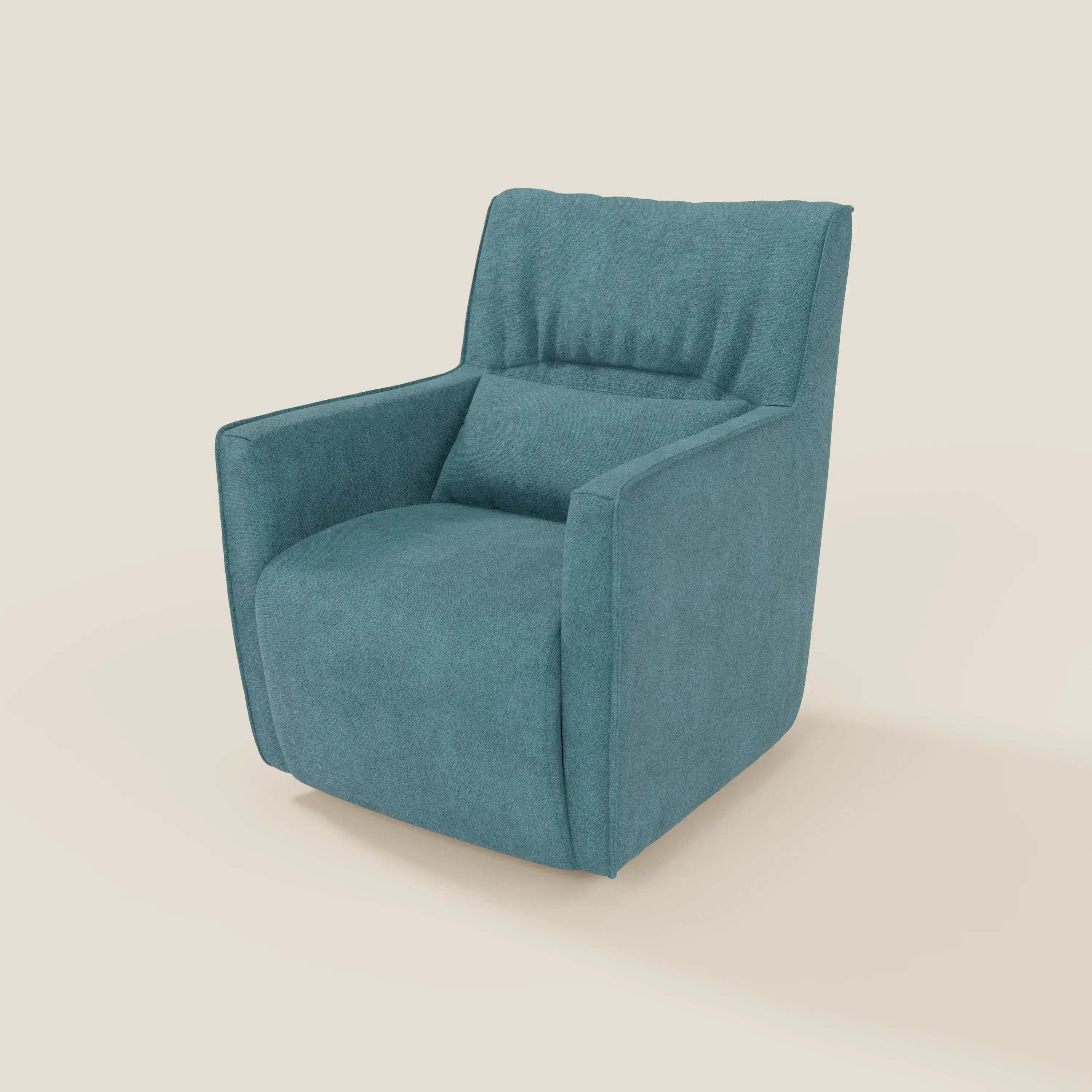Tulla Fauteuil pivotant en tissu imperméable T02 bleu ciel - Image 8