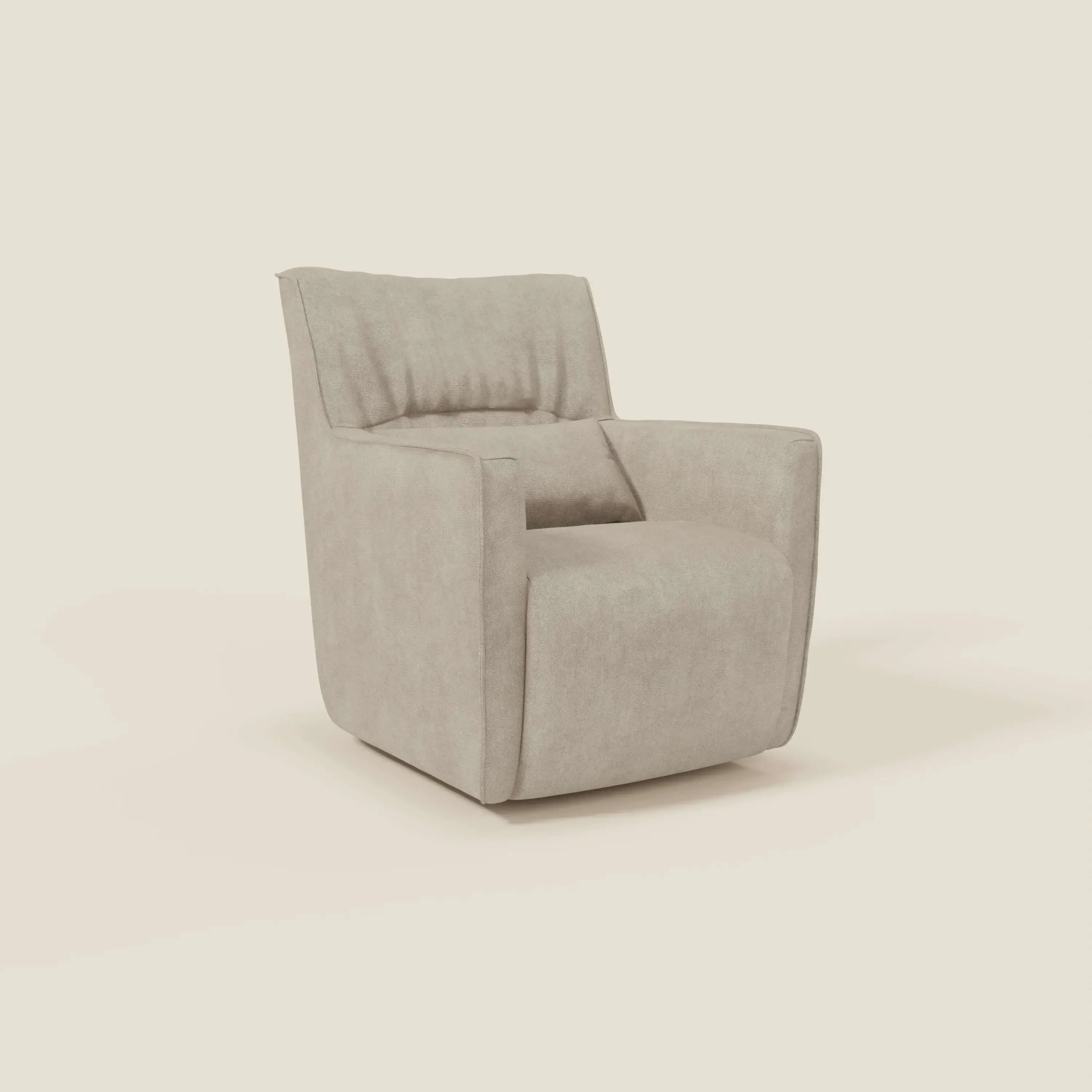 Tulla Fauteuil pivotant en tissu imperméable T02 crème - Image 2