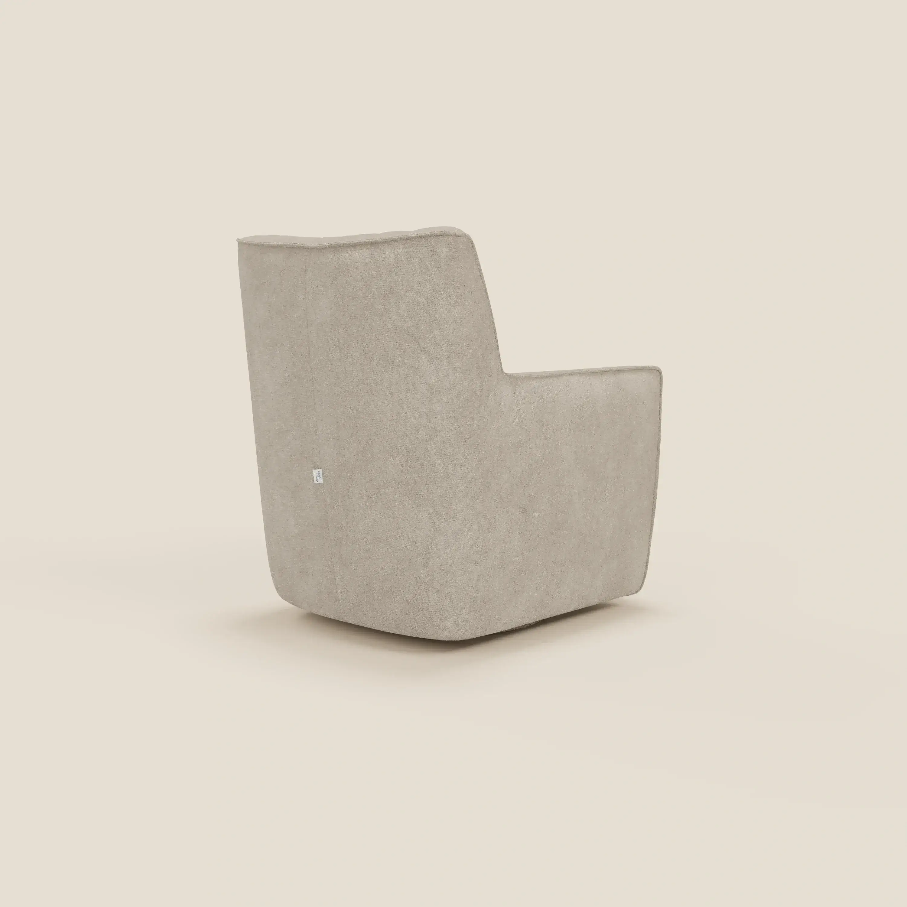 Tulla Fauteuil pivotant en tissu imperméable T02 crème - Image 4