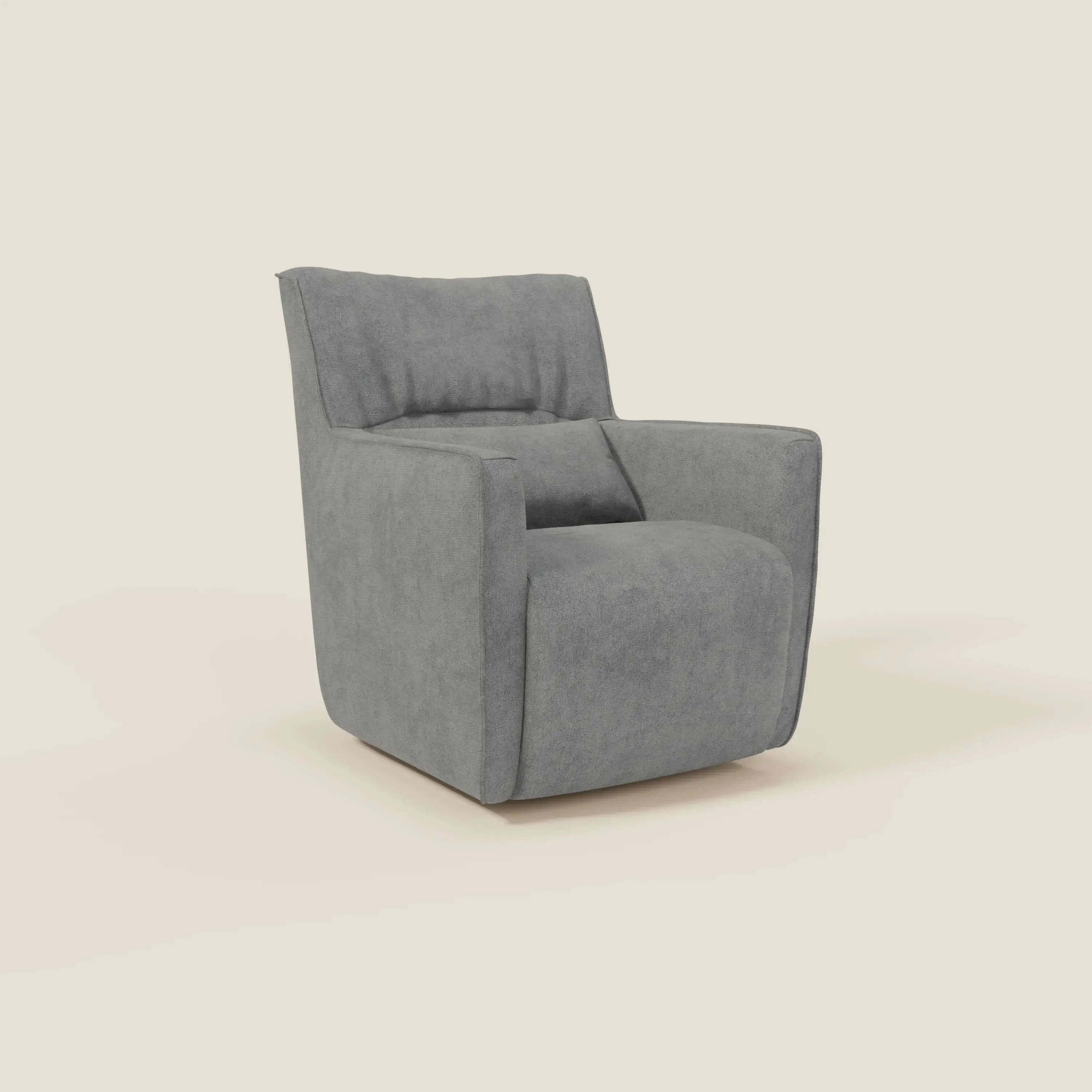 Tulla Fauteuil pivotant en tissu imperméable T02 gris - Image 2