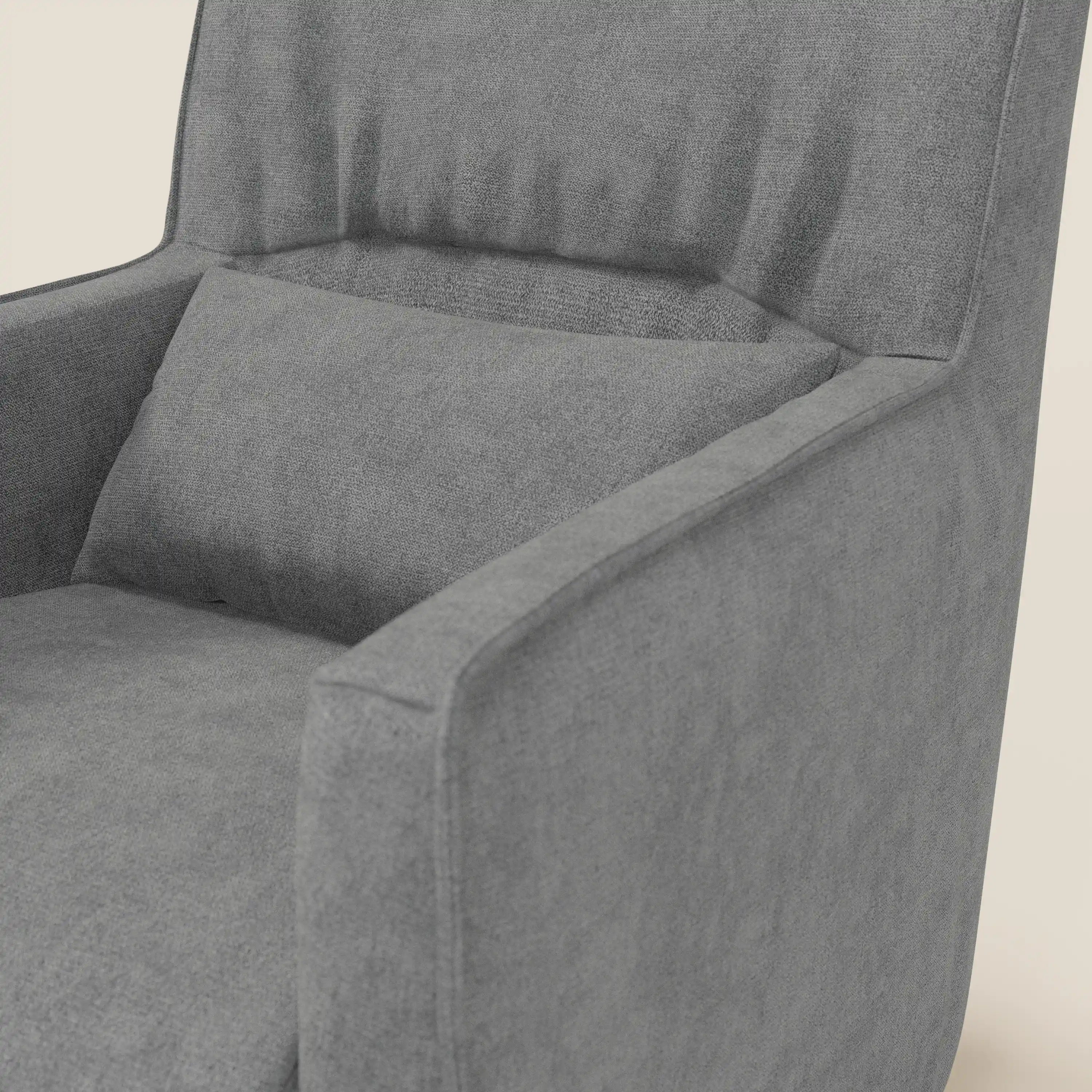 Tulla Fauteuil pivotant en tissu imperméable T02 gris - Image 6