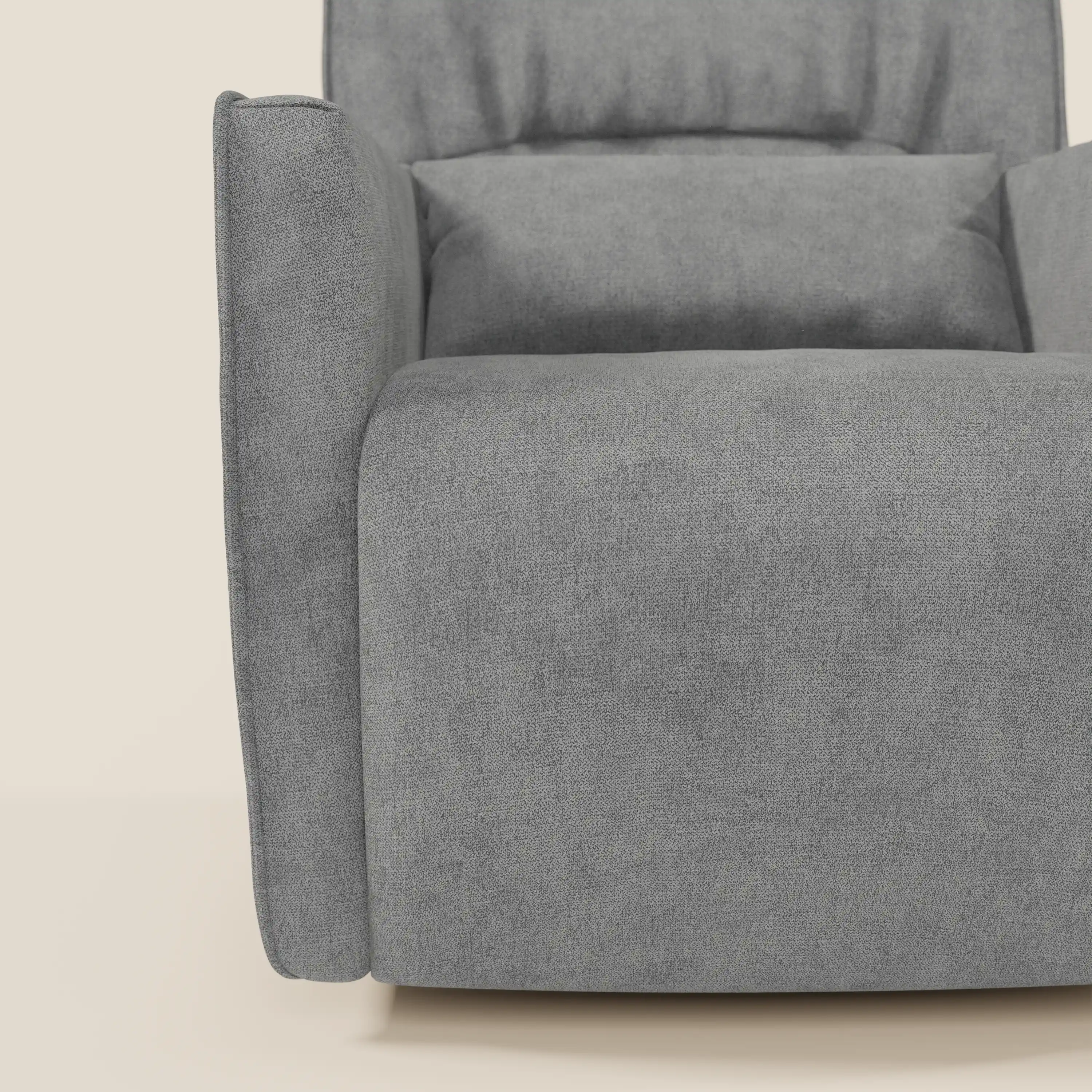 Tulla Fauteuil pivotant en tissu imperméable T02 gris - Image 7