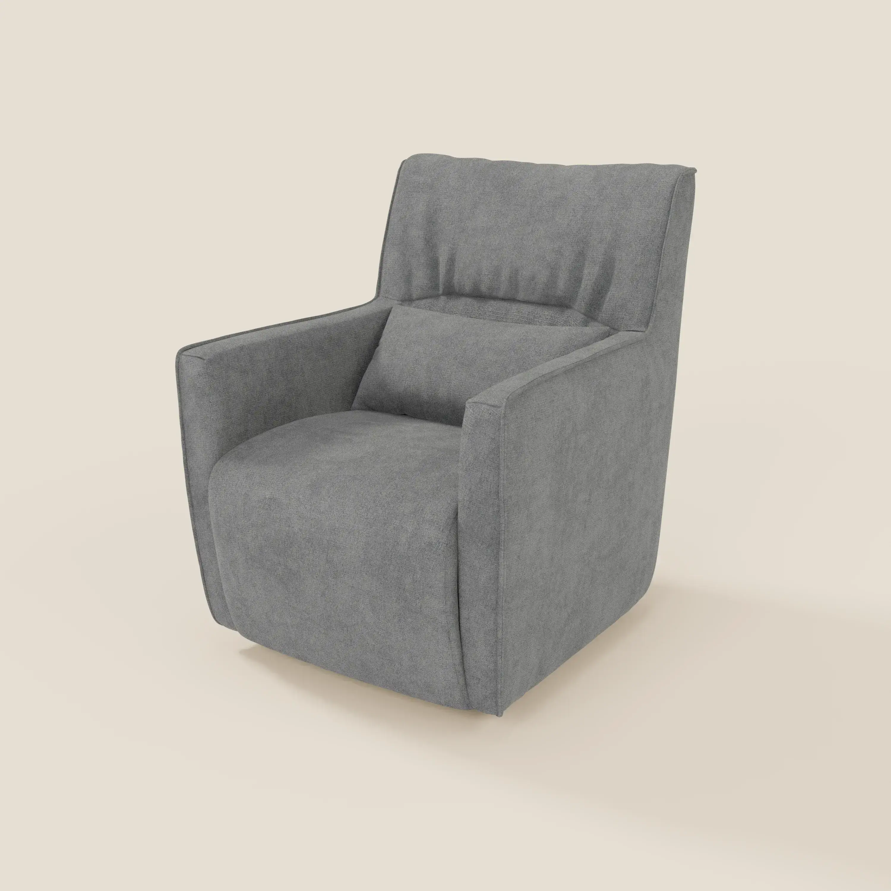 Tulla Fauteuil pivotant en tissu imperméable T02 gris - Image 8