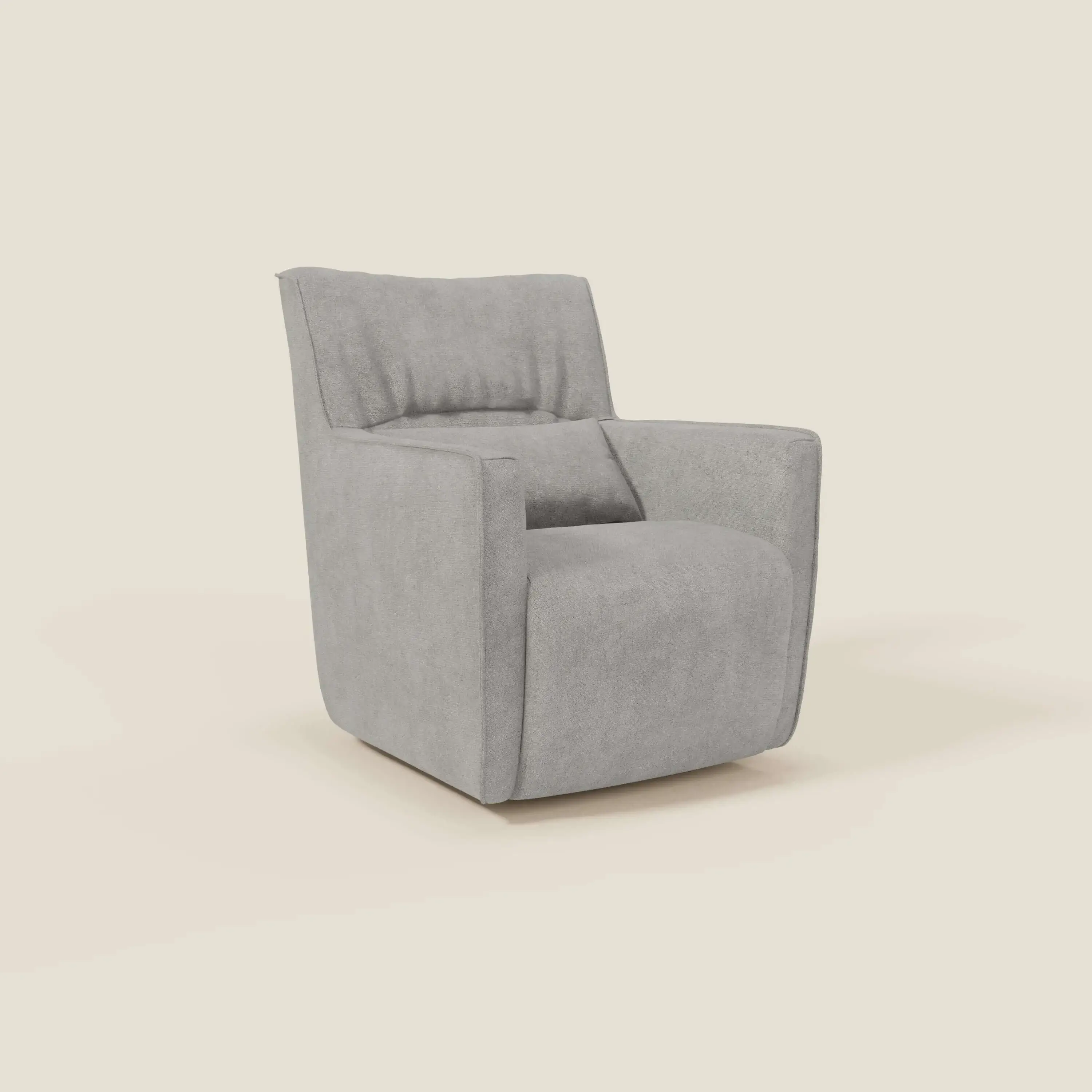Tulla Fauteuil pivotant en tissu imperméable T02 gris clair - Image 2