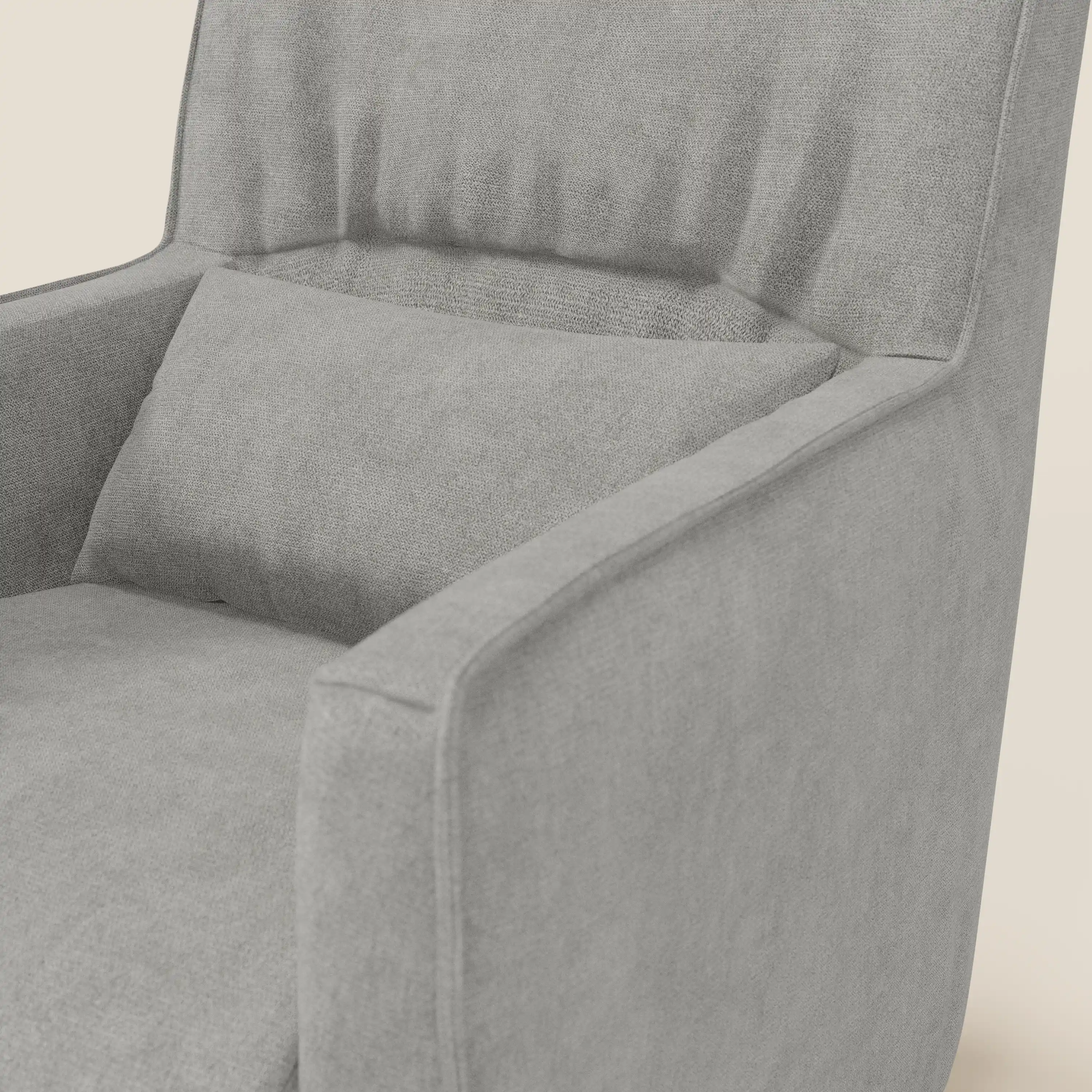 Tulla Fauteuil pivotant en tissu imperméable T02 gris clair - Image 6