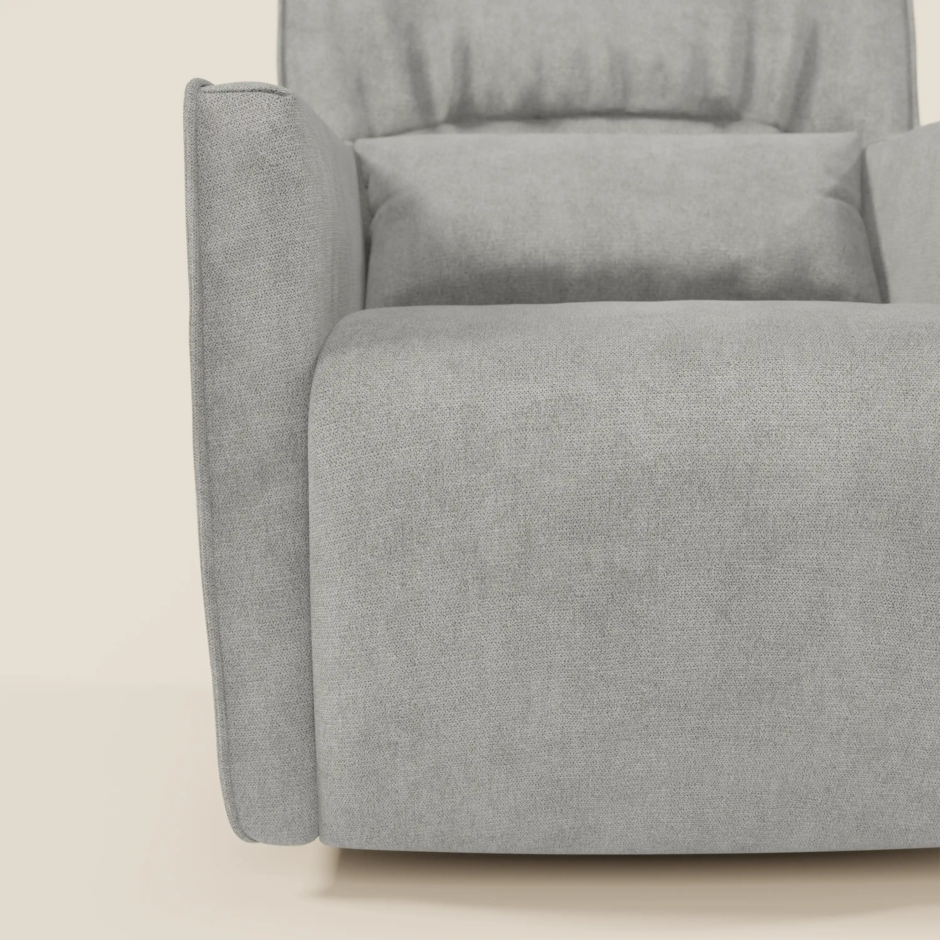 Tulla Fauteuil pivotant en tissu imperméable T02 gris clair - Image 7