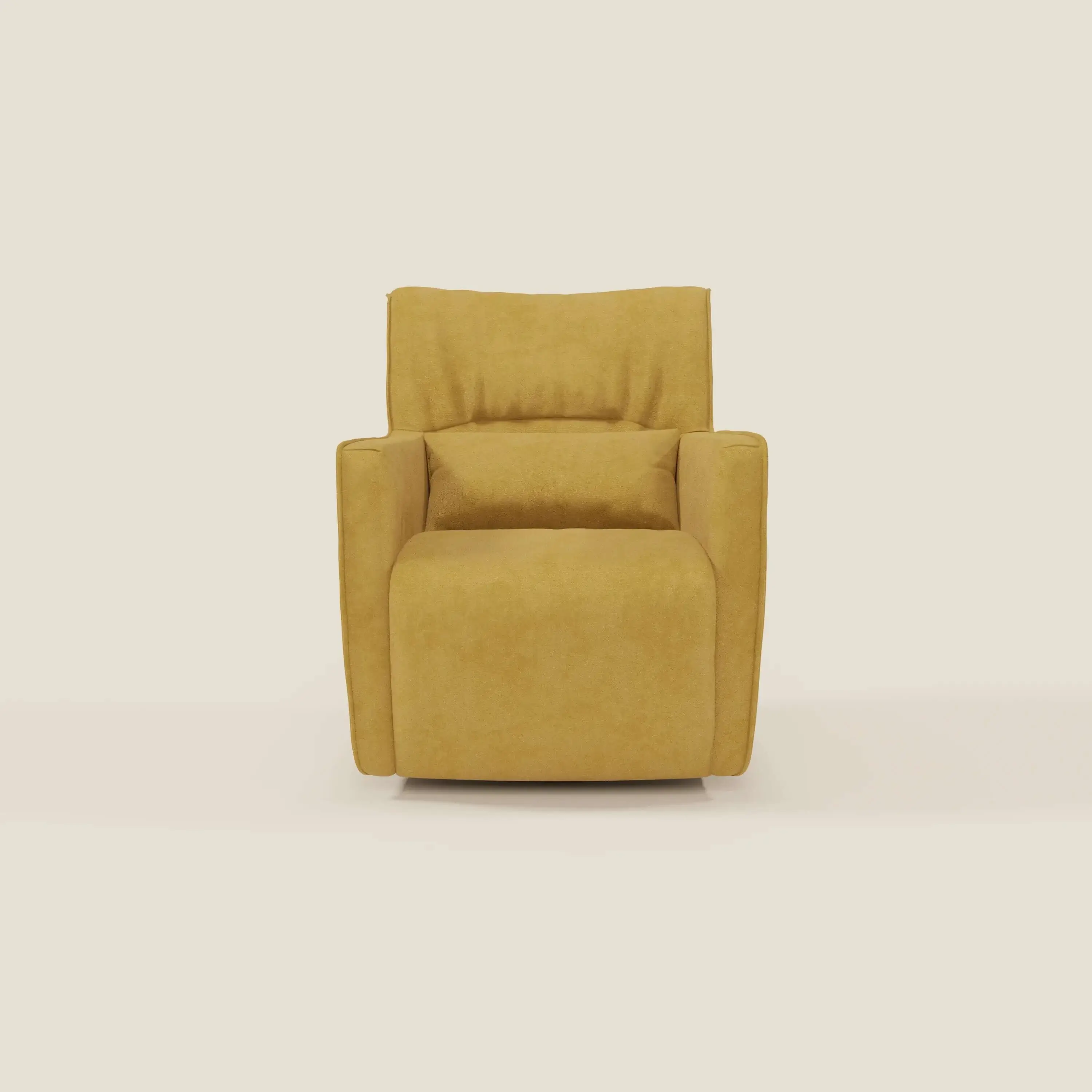 Tulla Fauteuil pivotant en tissu imperméable T02 jaune - Image 2