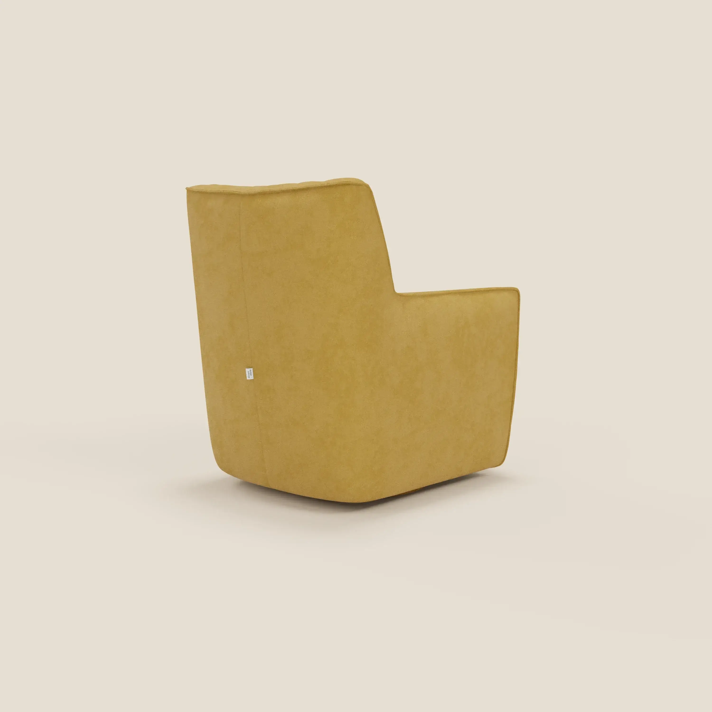 Tulla Fauteuil pivotant en tissu imperméable T02 jaune - Image 4