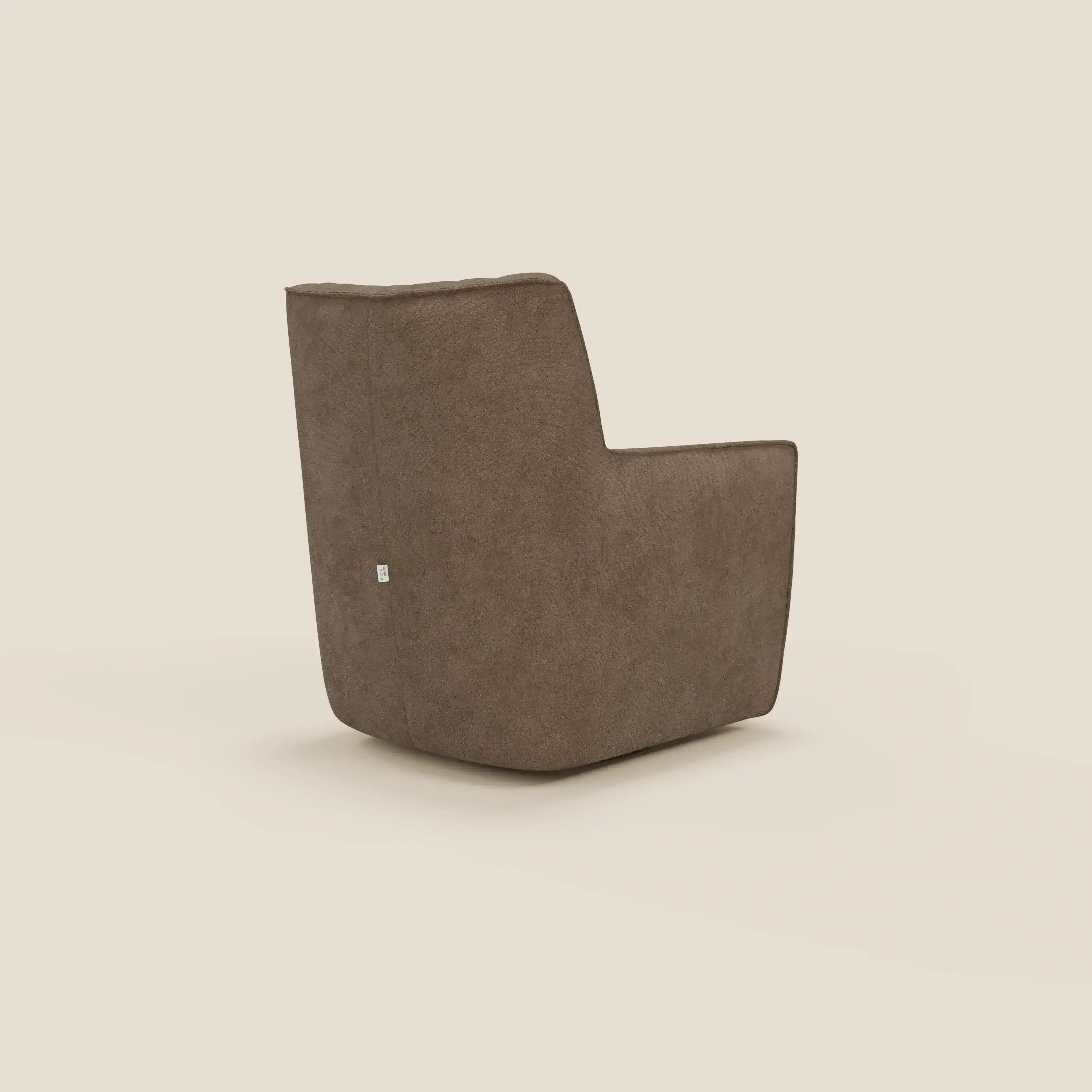 Tulla Fauteuil pivotant en tissu imperméable T02 marron - Image 4