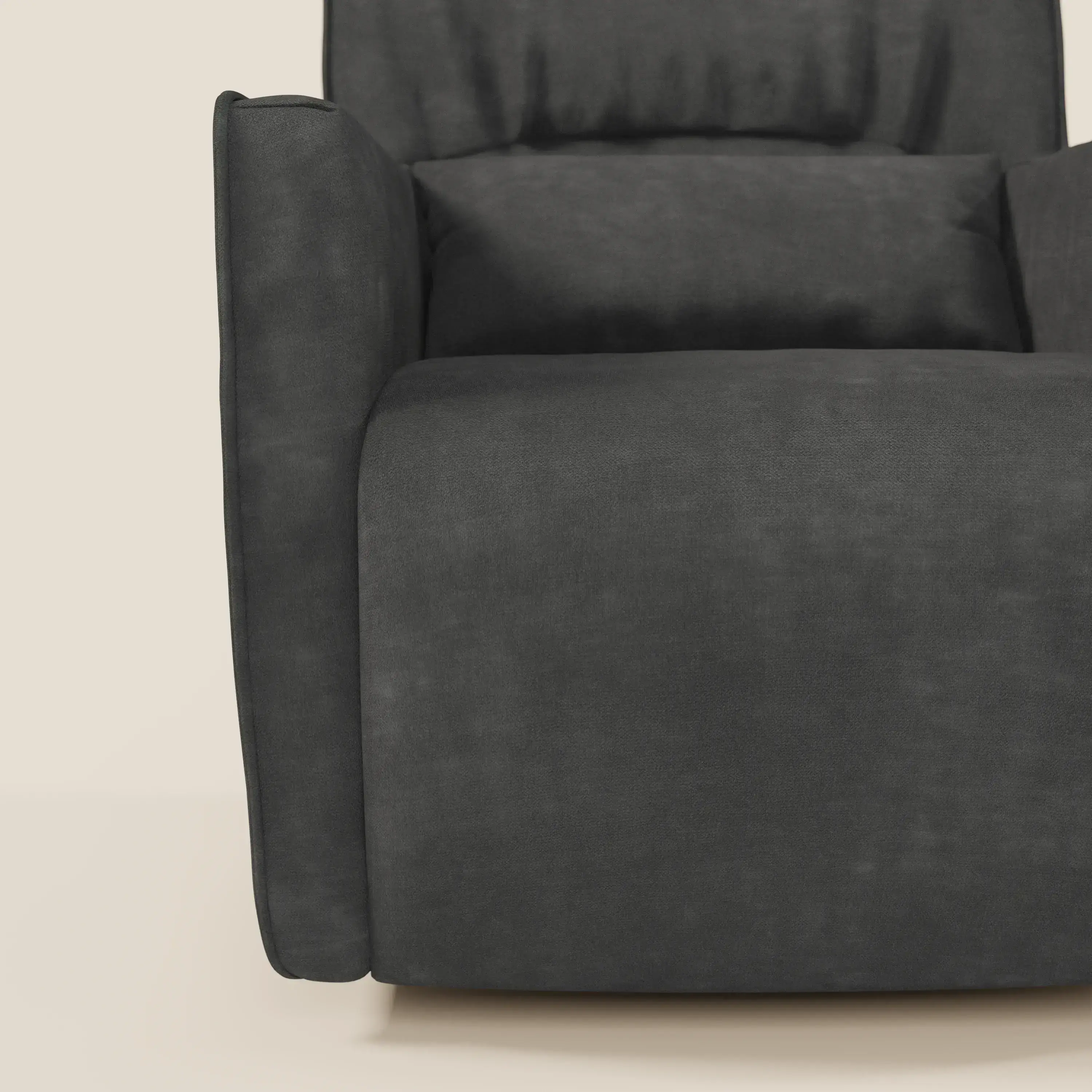  Tulla Fauteuil pivotant en tissu imperméable T02 noir - Image 7