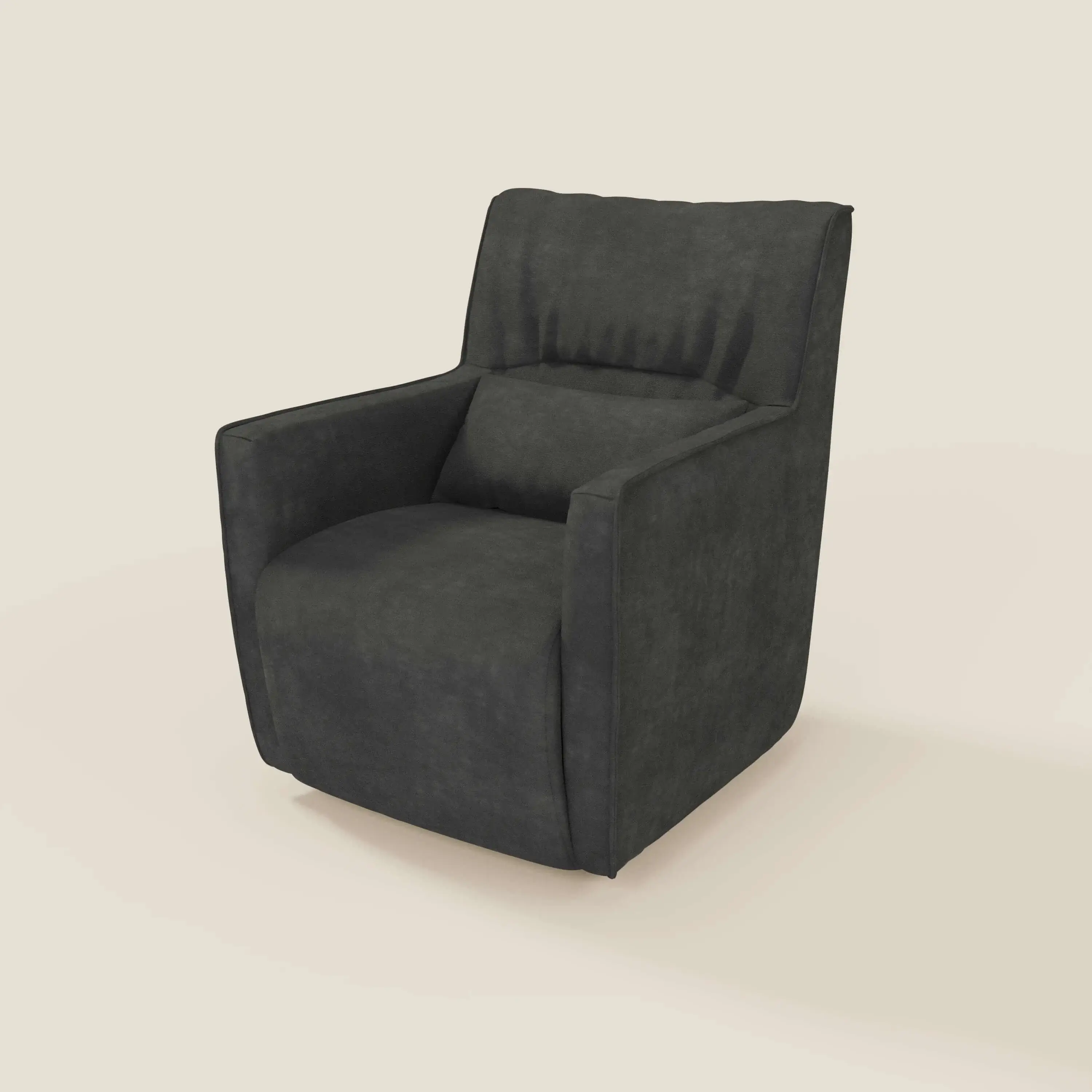  Tulla Fauteuil pivotant en tissu imperméable T02 noir - Image 8