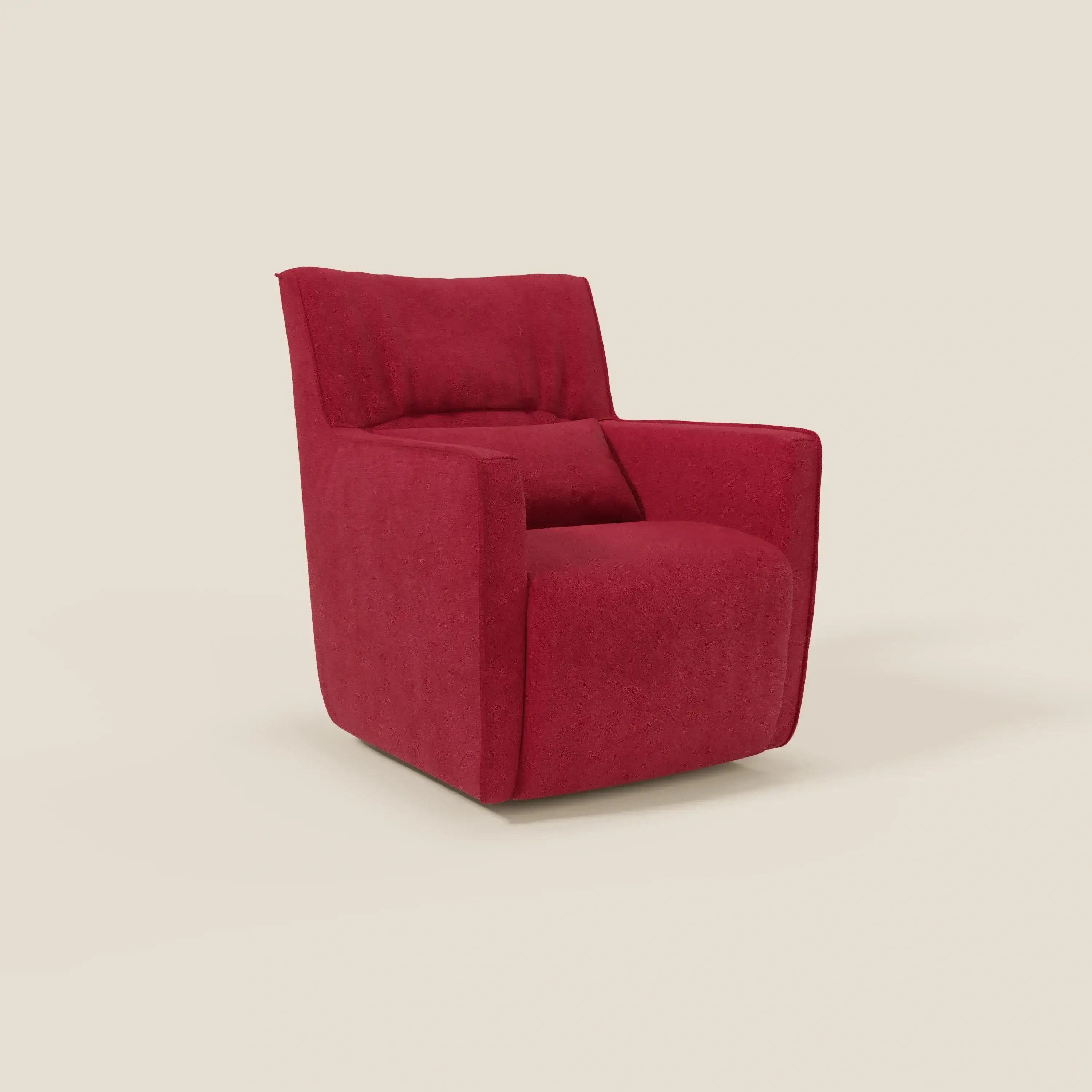 Tulla Fauteuil pivotant en tissu imperméable T02 rouge - Image 2