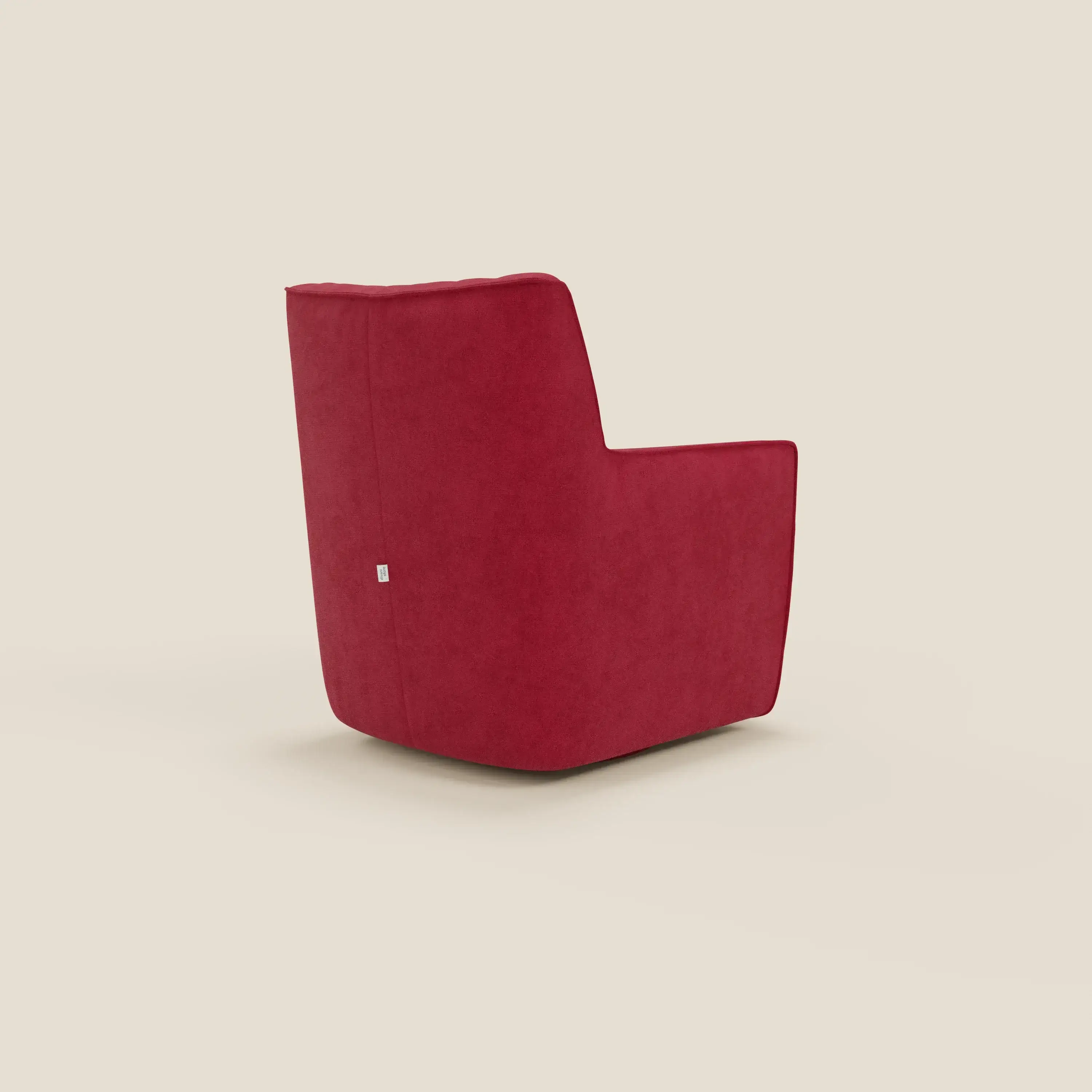 Tulla Fauteuil pivotant en tissu imperméable T02 rouge - Image 4