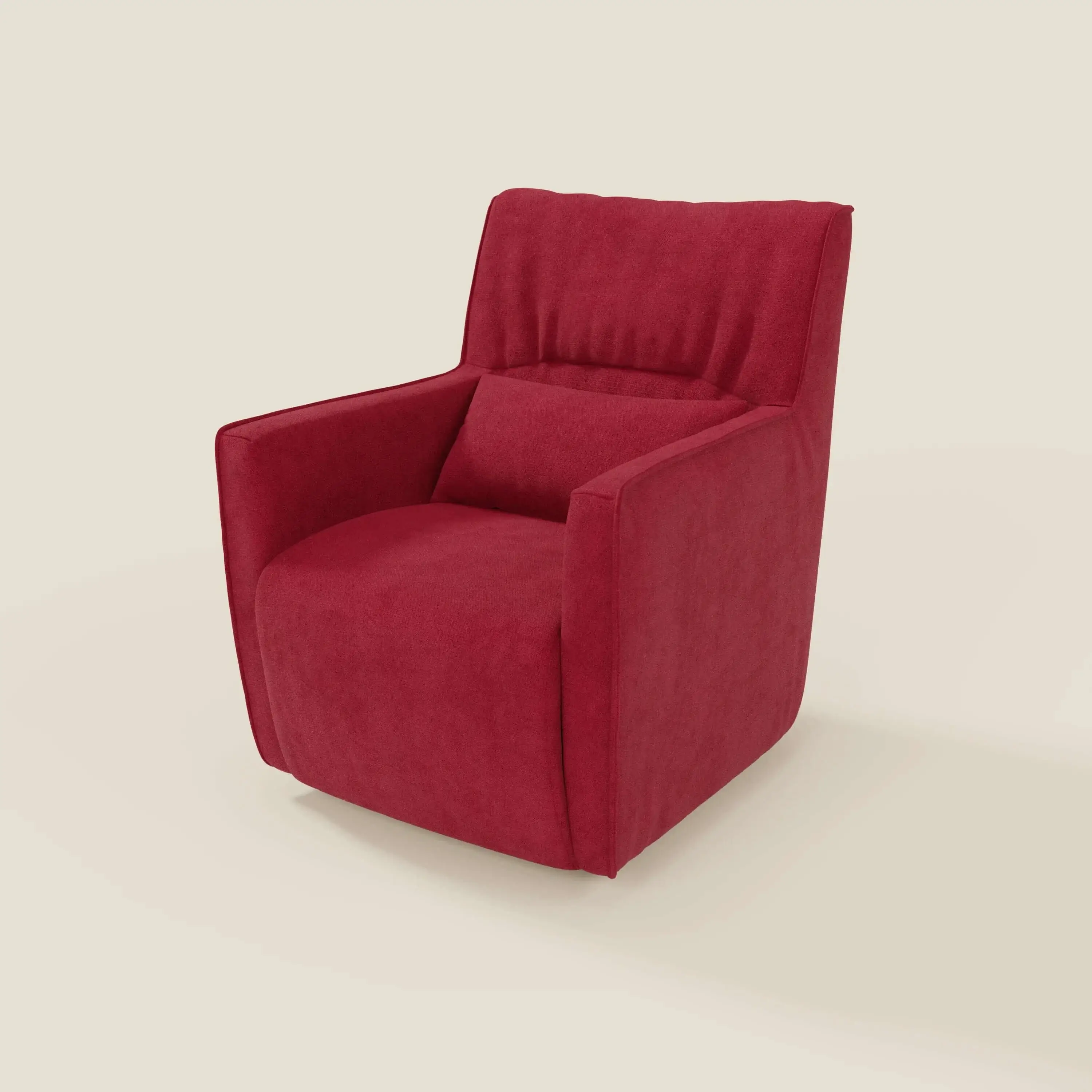 Tulla Fauteuil pivotant en tissu imperméable T02 rouge - Image 8