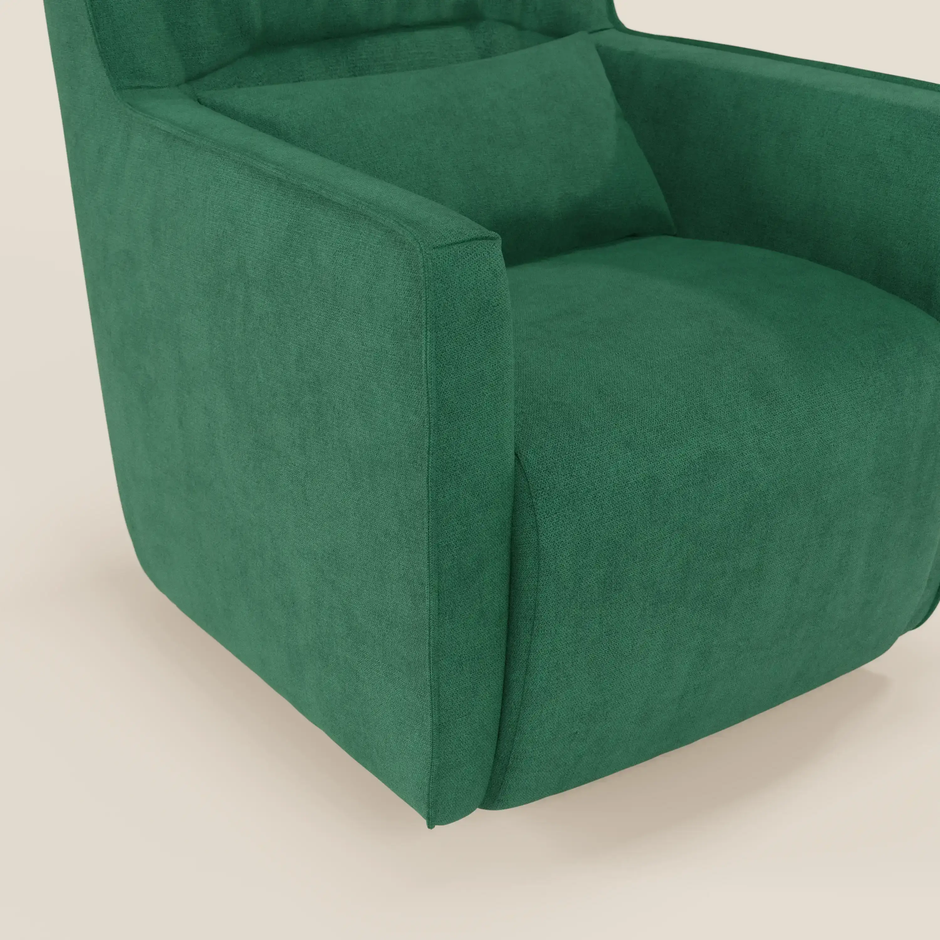 Tulla Fauteuil pivotant en tissu imperméable T02 vert - Image 5