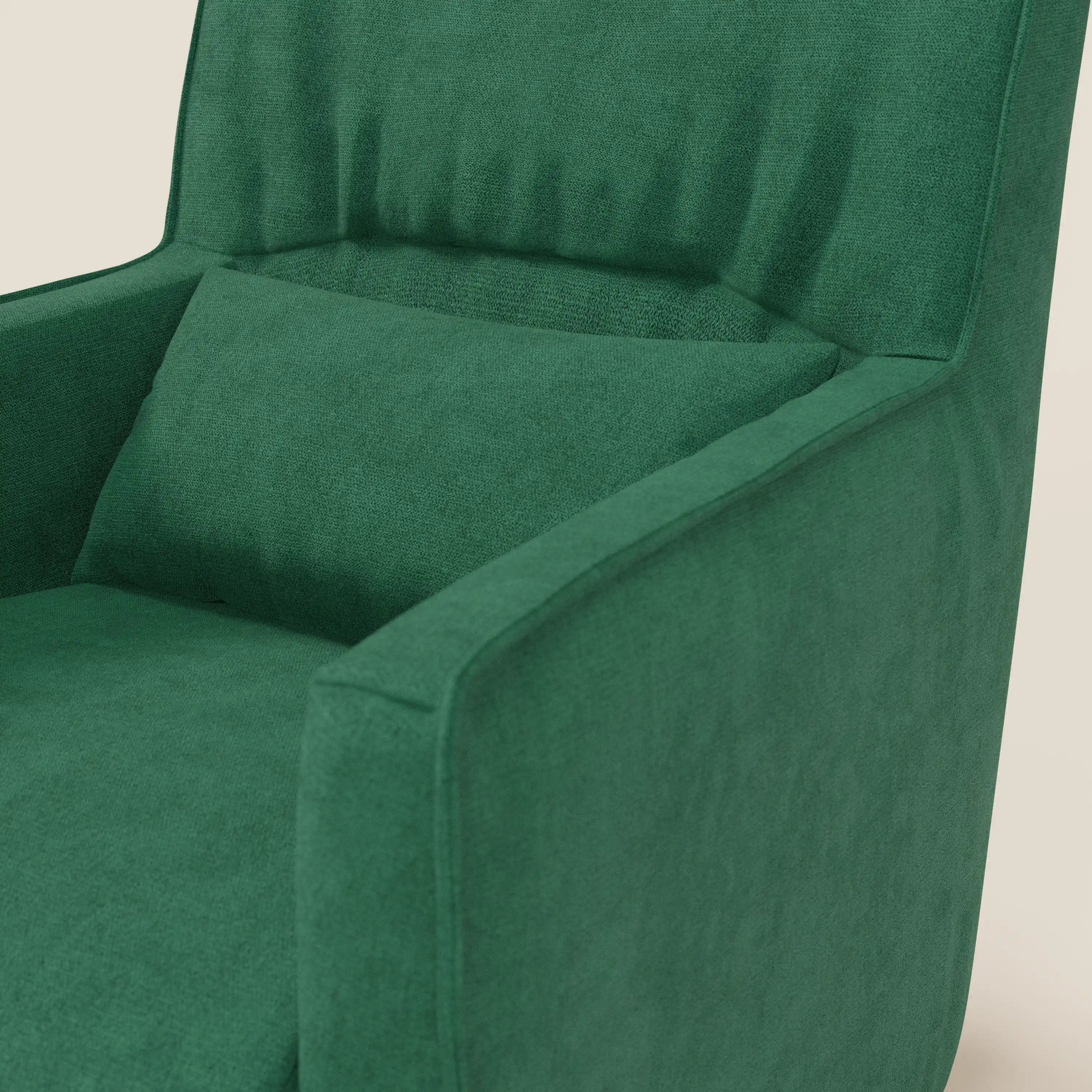 Tulla Fauteuil pivotant en tissu imperméable T02 vert - Image 6
