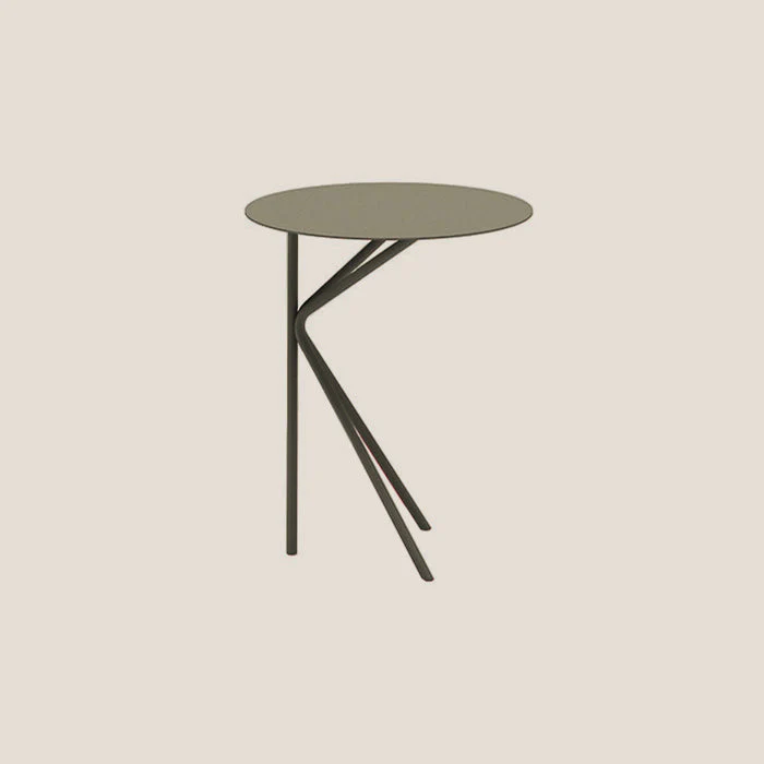Twin table haute minimaliste ronde en différentes couleurs terre battue