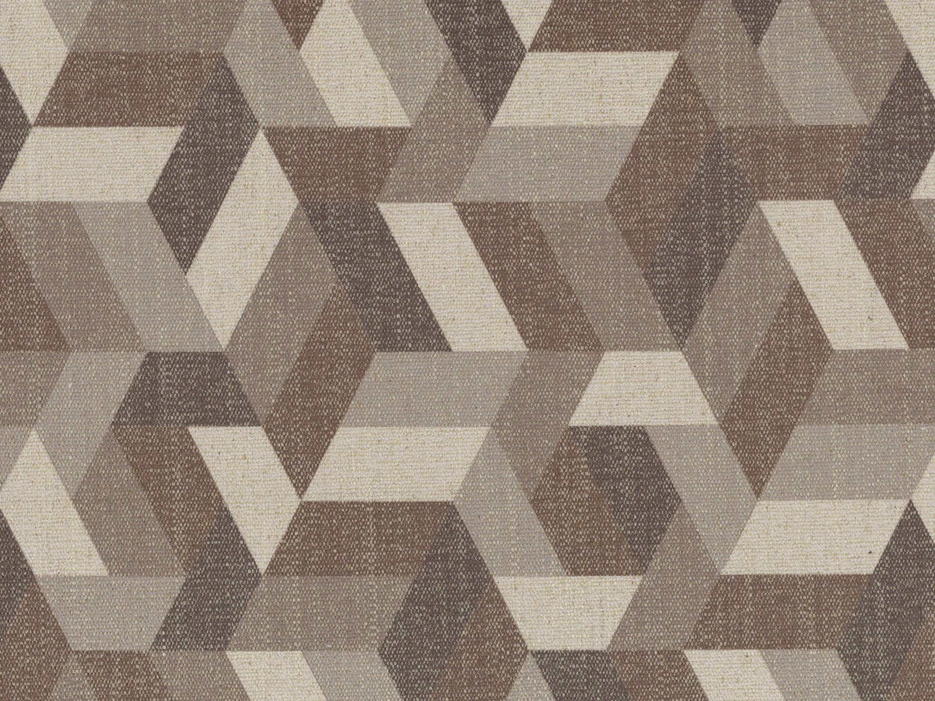 Unreal coussins à fantaisie géométriques en tissu hydrofuge marron - Image 2