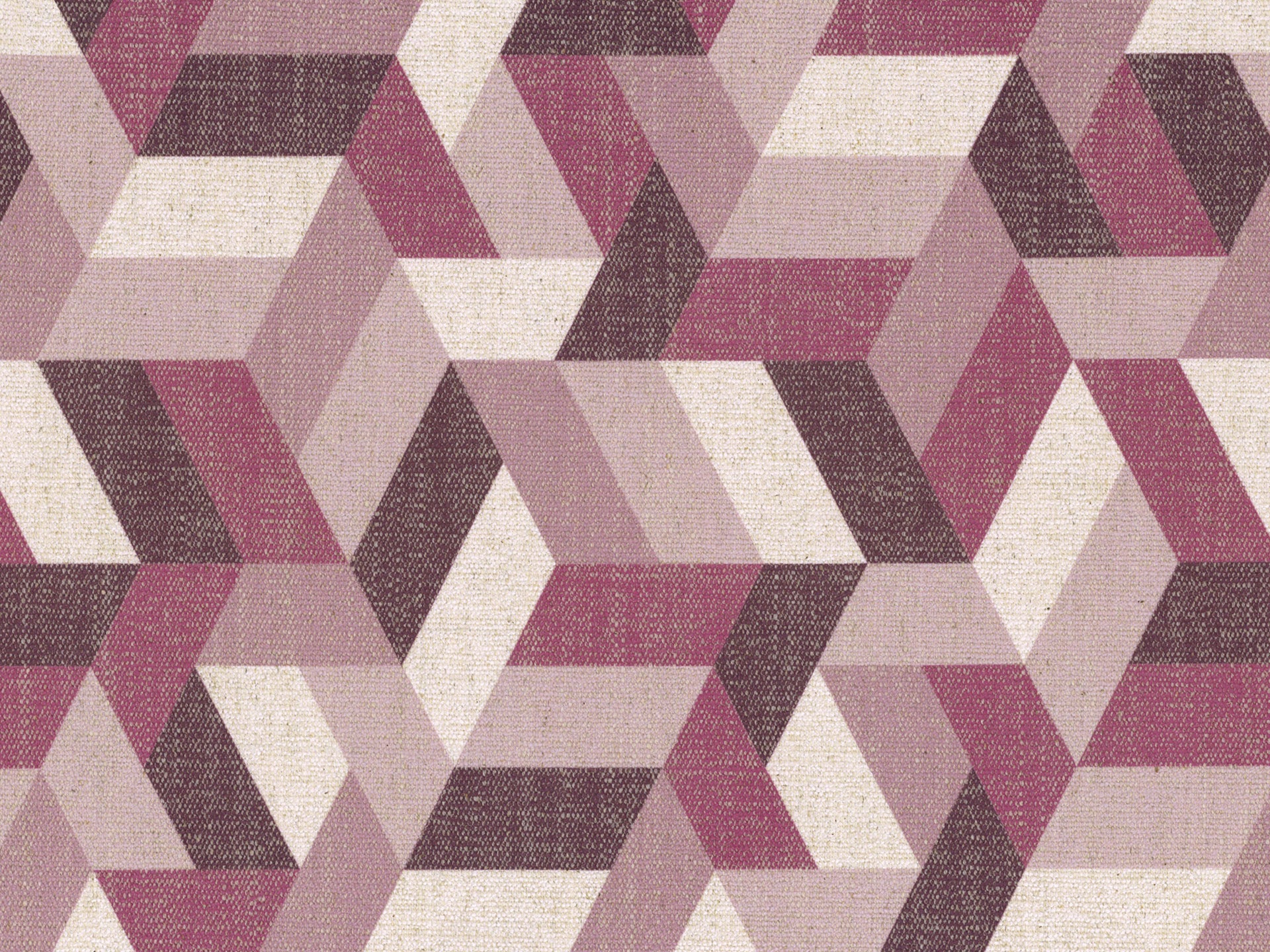 Unreal coussins à fantaisie géométriques en tissu hydrofuge rose - Image 2