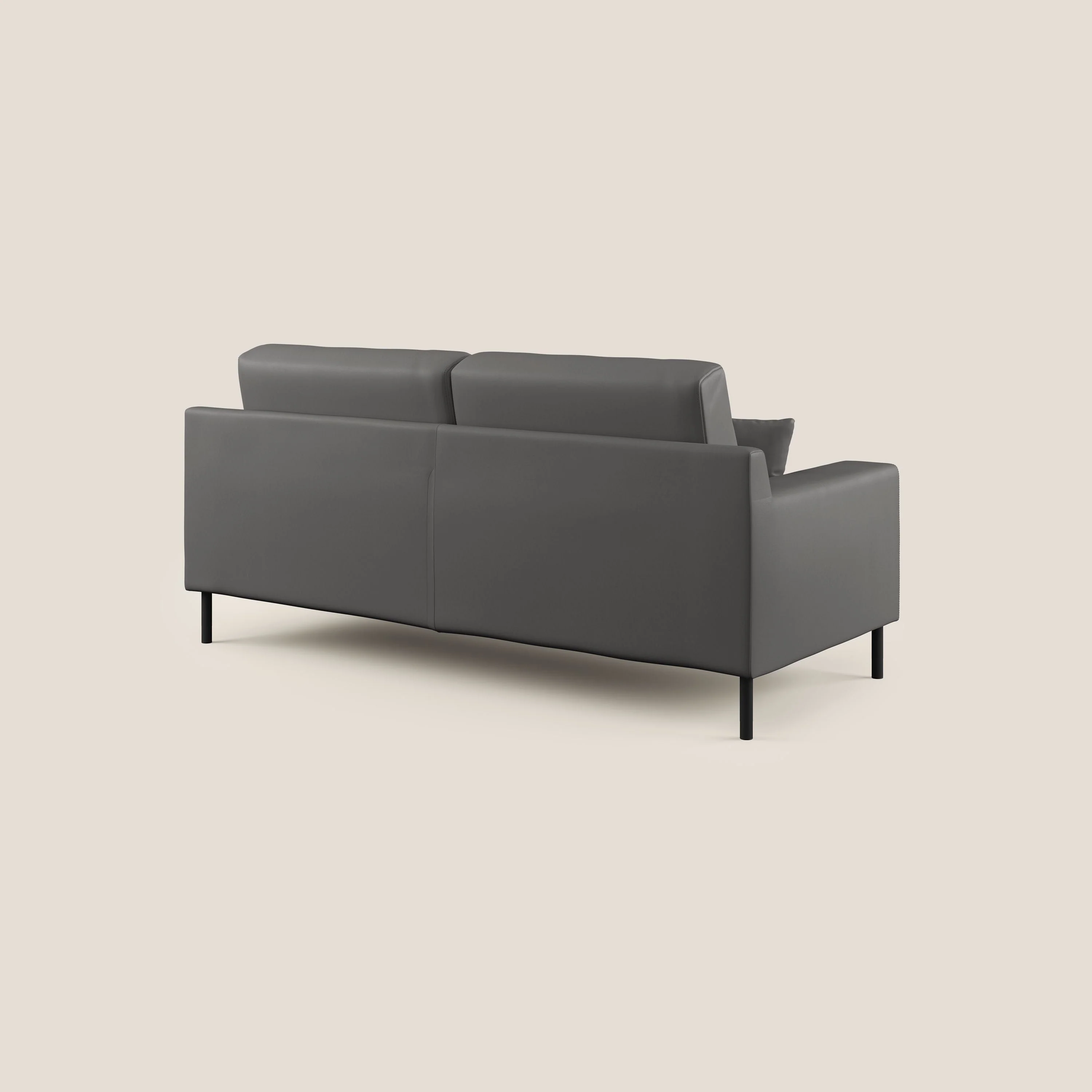 Uranio canapé linéaire moderne en simili cuir imperméable T04 anthracite - Image 6