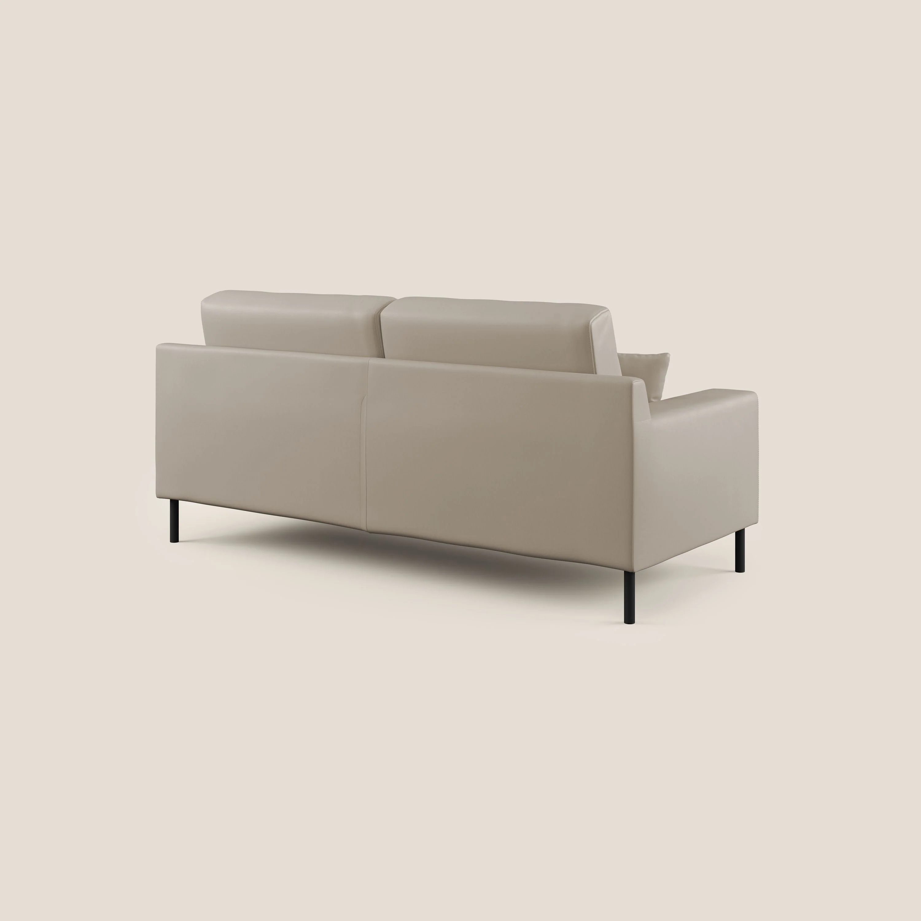 Uranio canapé linéaire moderne en simili cuir imperméable T04 beige - Image 5