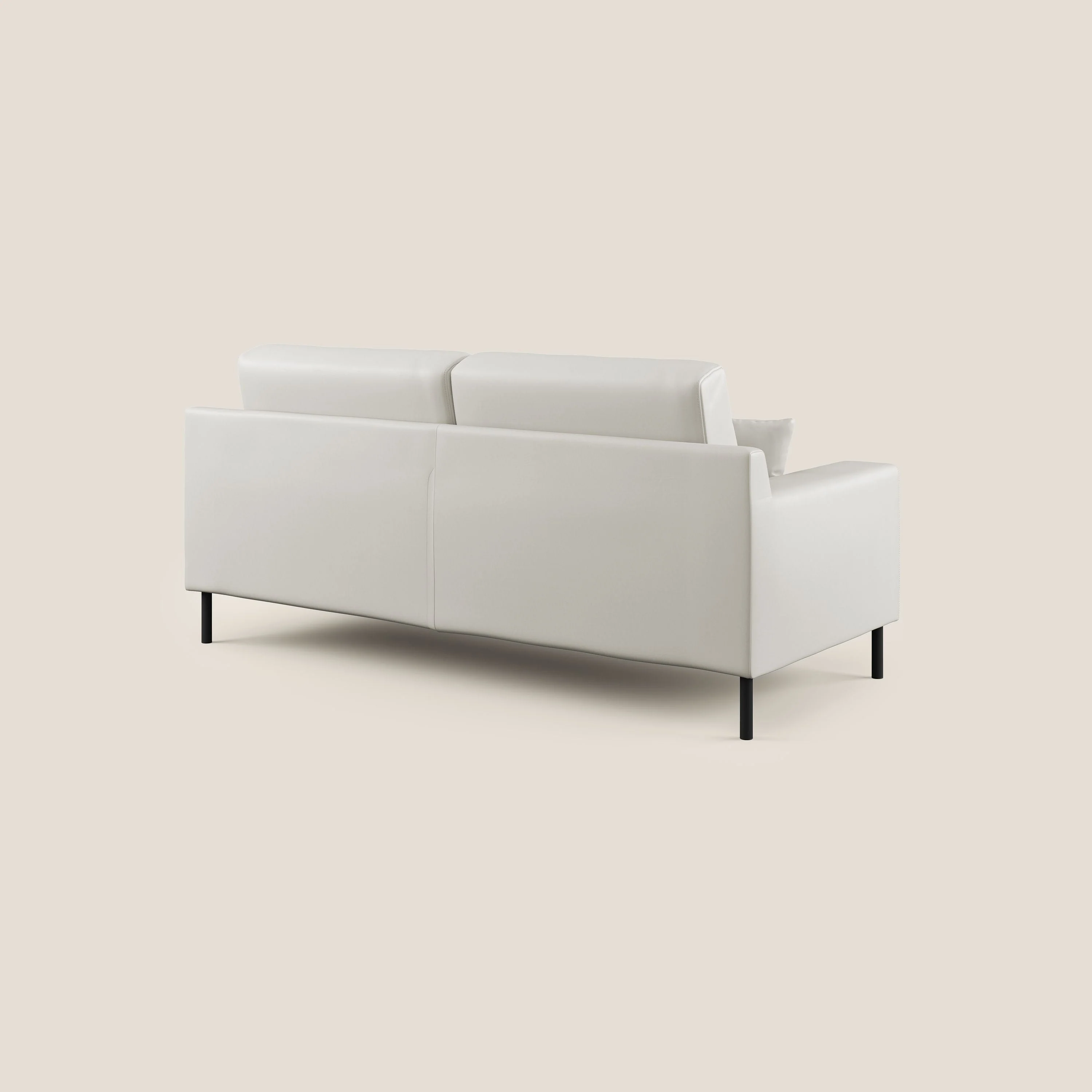 Uranio canapé linéaire moderne en simili cuir imperméable T04 blanc - Image 7