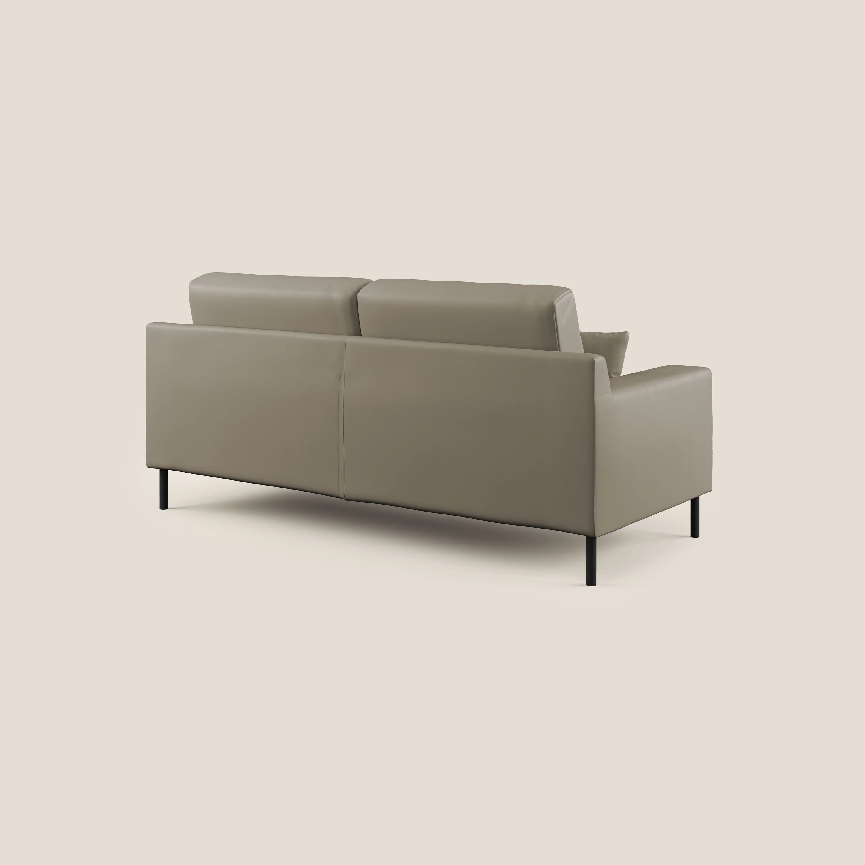 Uranio canapé linéaire moderne en simili cuir imperméable T04 taupe - Image 7