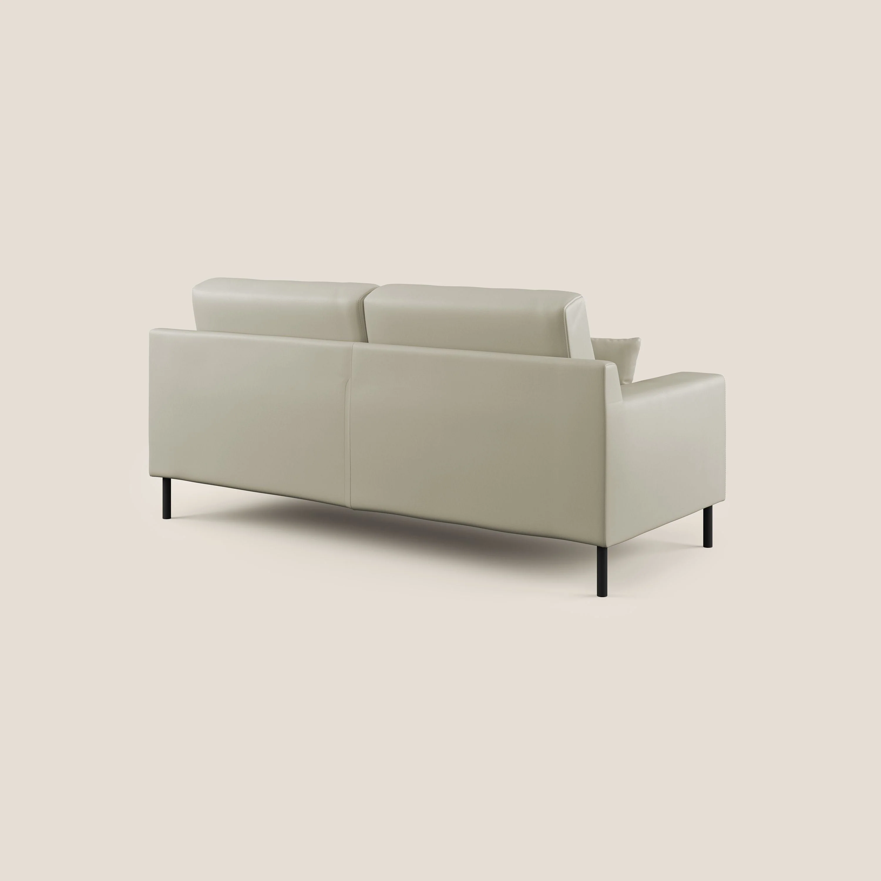 Uranio canapé linéaire moderne en simili cuir imperméable T04 Taupe tortora - Image 7