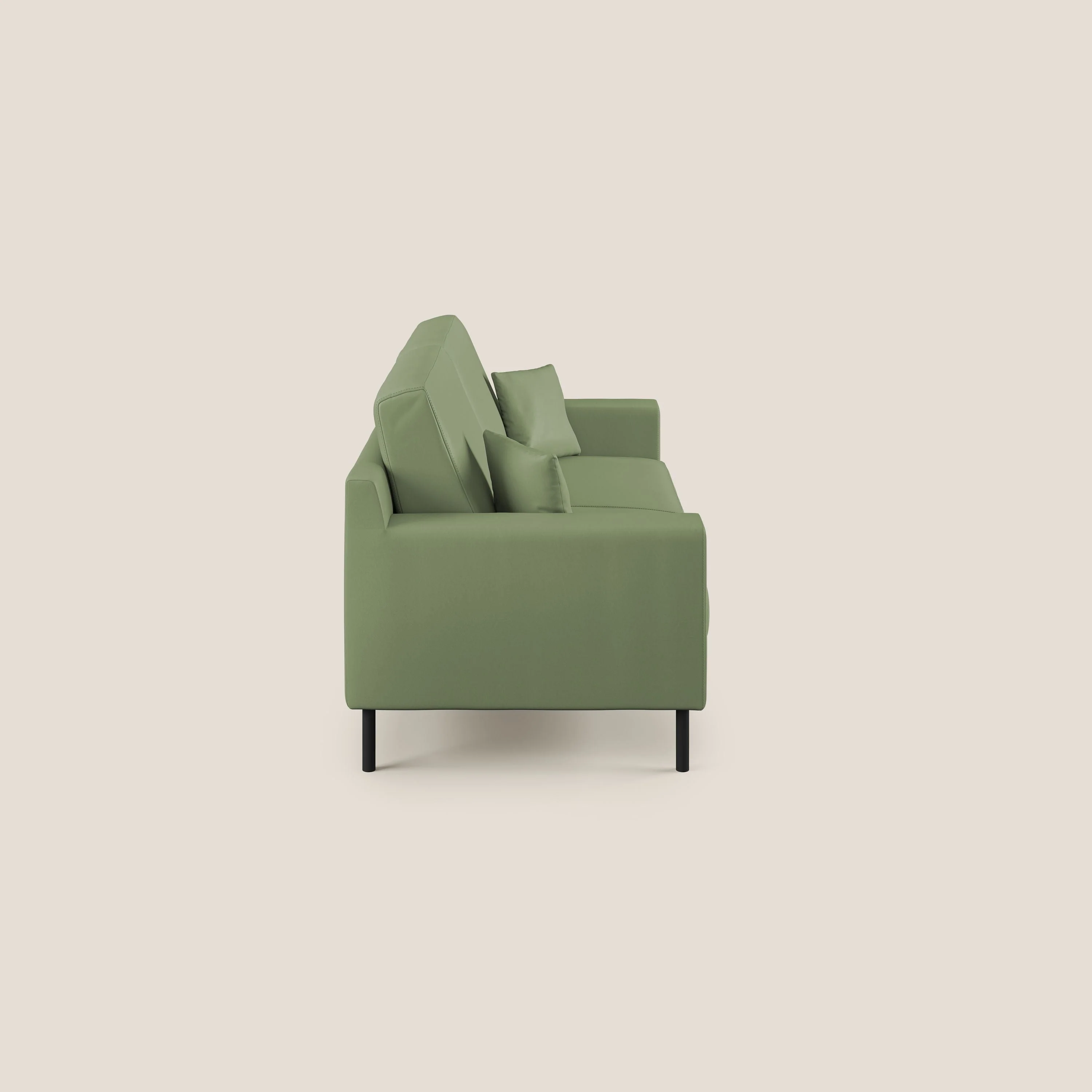 Uranio canapé linéaire moderne en simili cuir imperméable T04 vert - Image 6