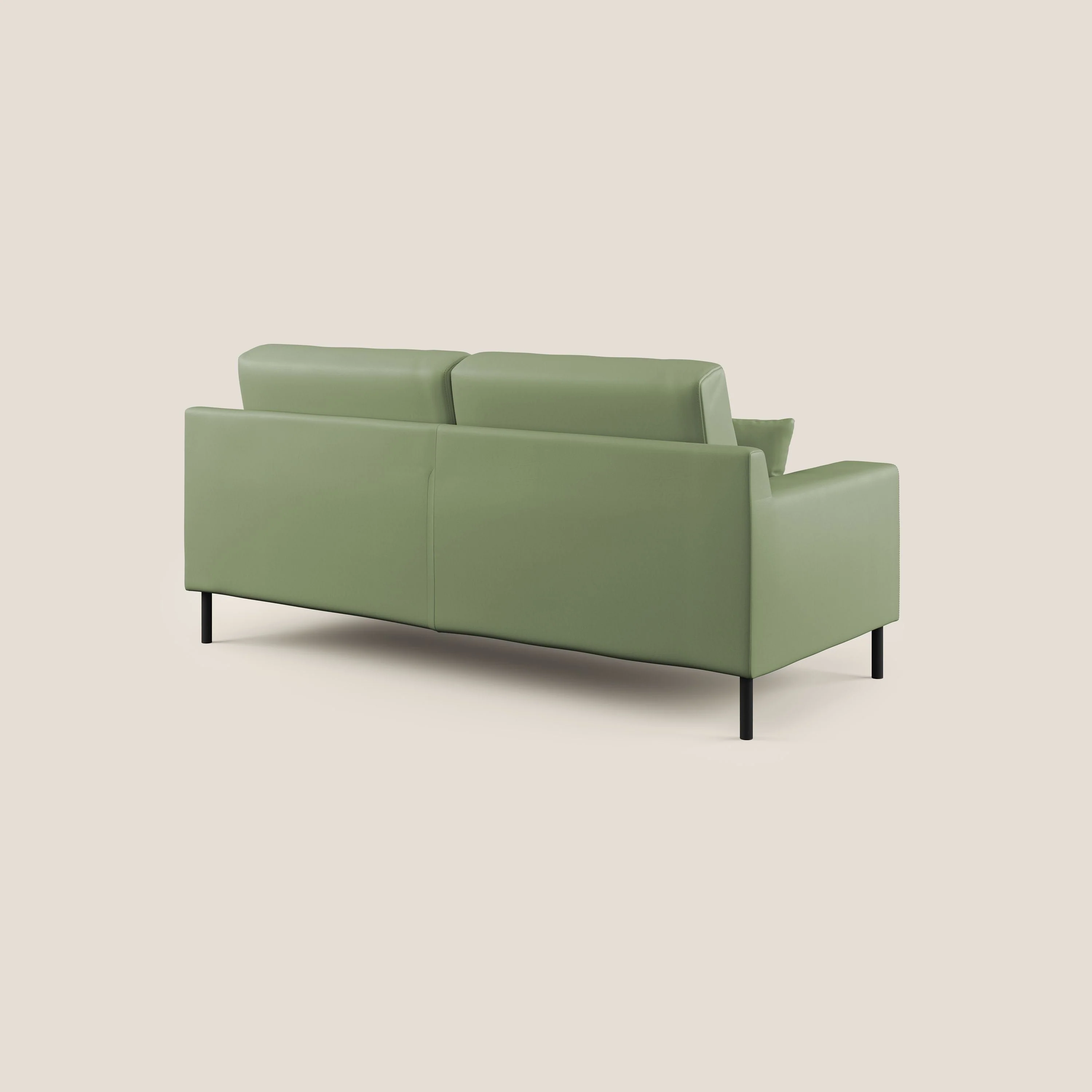 Uranio canapé linéaire moderne en simili cuir imperméable T04 vert - Image 7