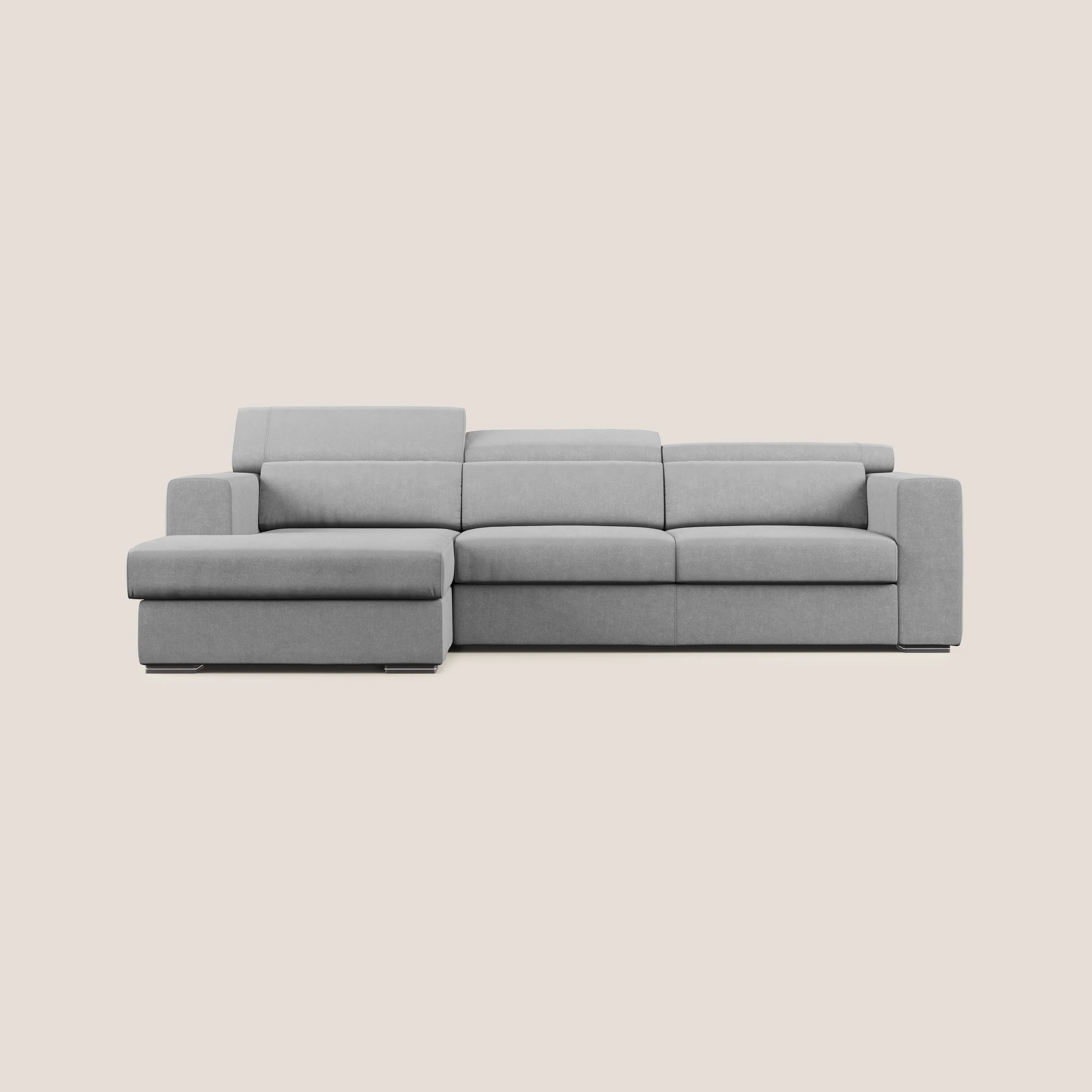 Vegas canapé d'angle avec têtières inclinables en microfibre imperméable T11 gris - Image 8