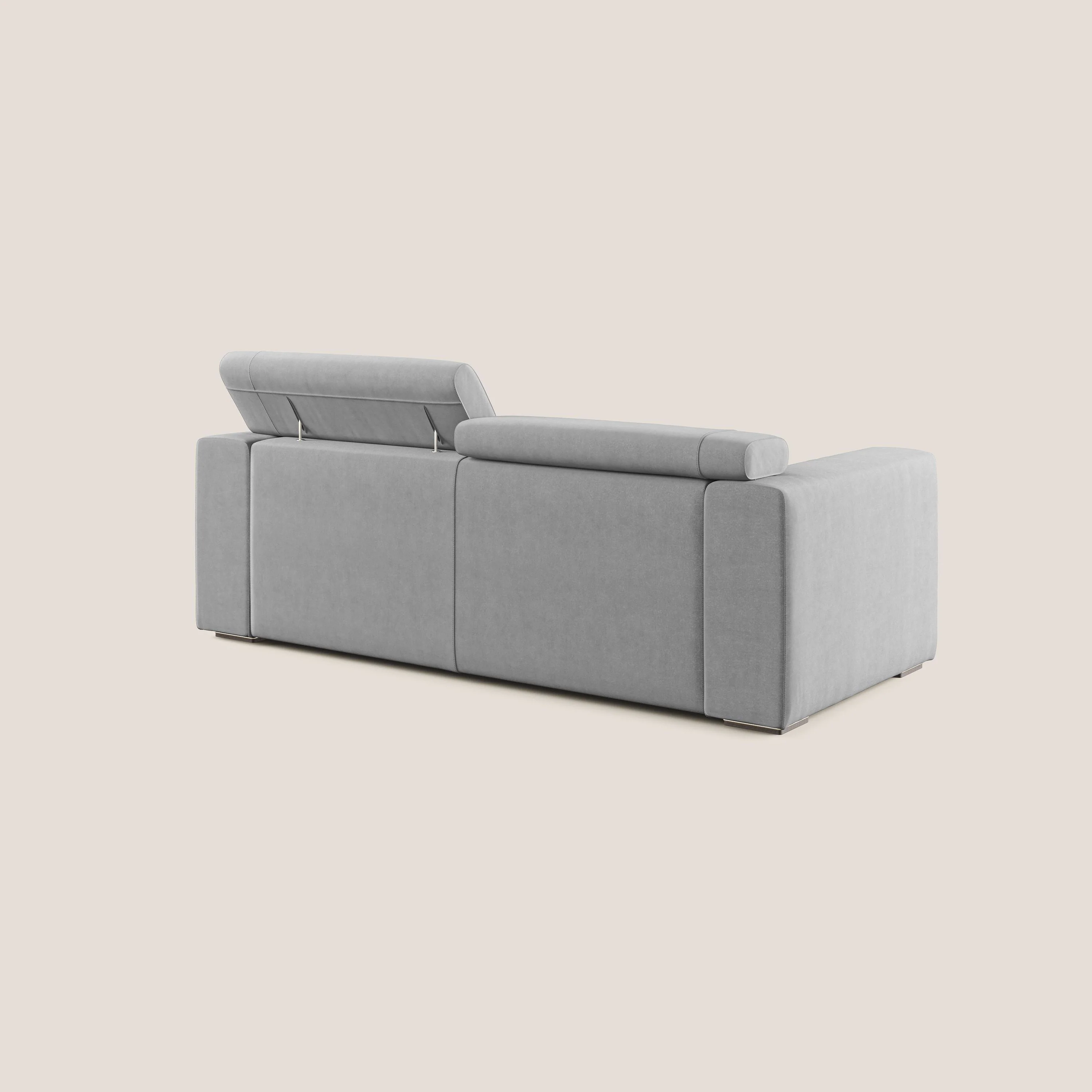 Vegas canapé  avec têtières inclinables en microfibre imperméable T11 gris - Image 4
