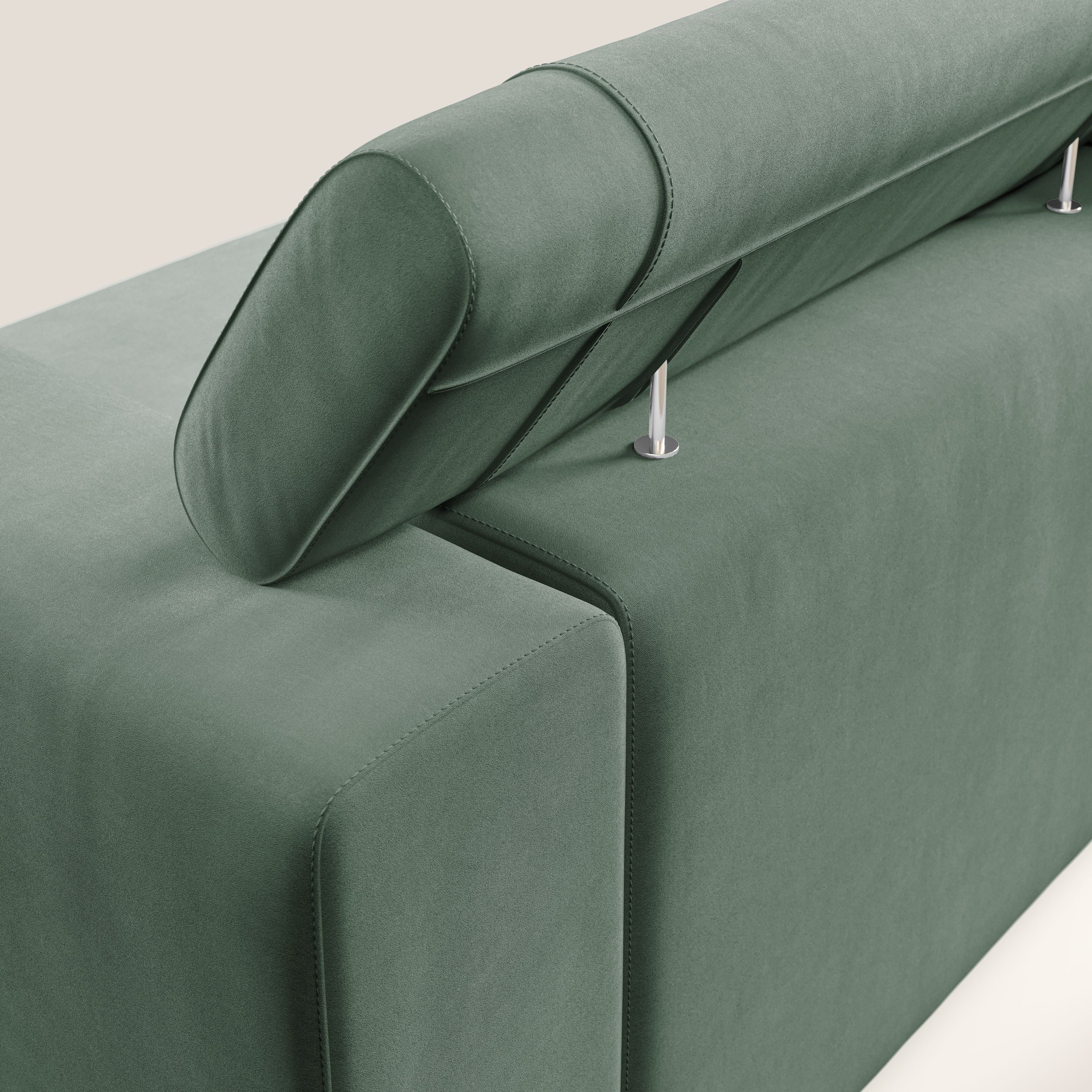 Vegas canapé avec têtières inclinables en microfibre imperméable T11 vert - Image 6