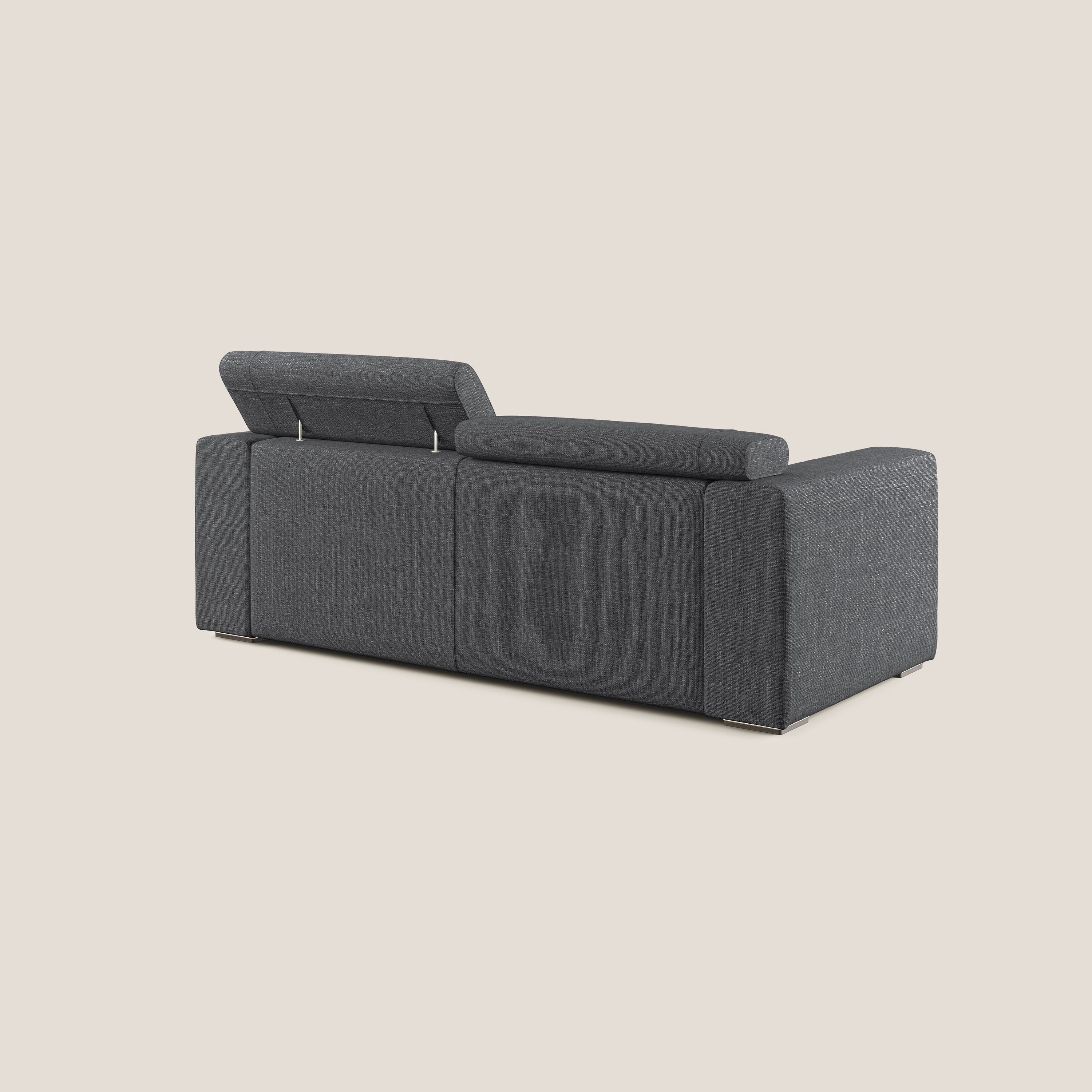 Vegas canapé avec têtières inclinables en tissu doux imperméable T06 anthracite - Image 4