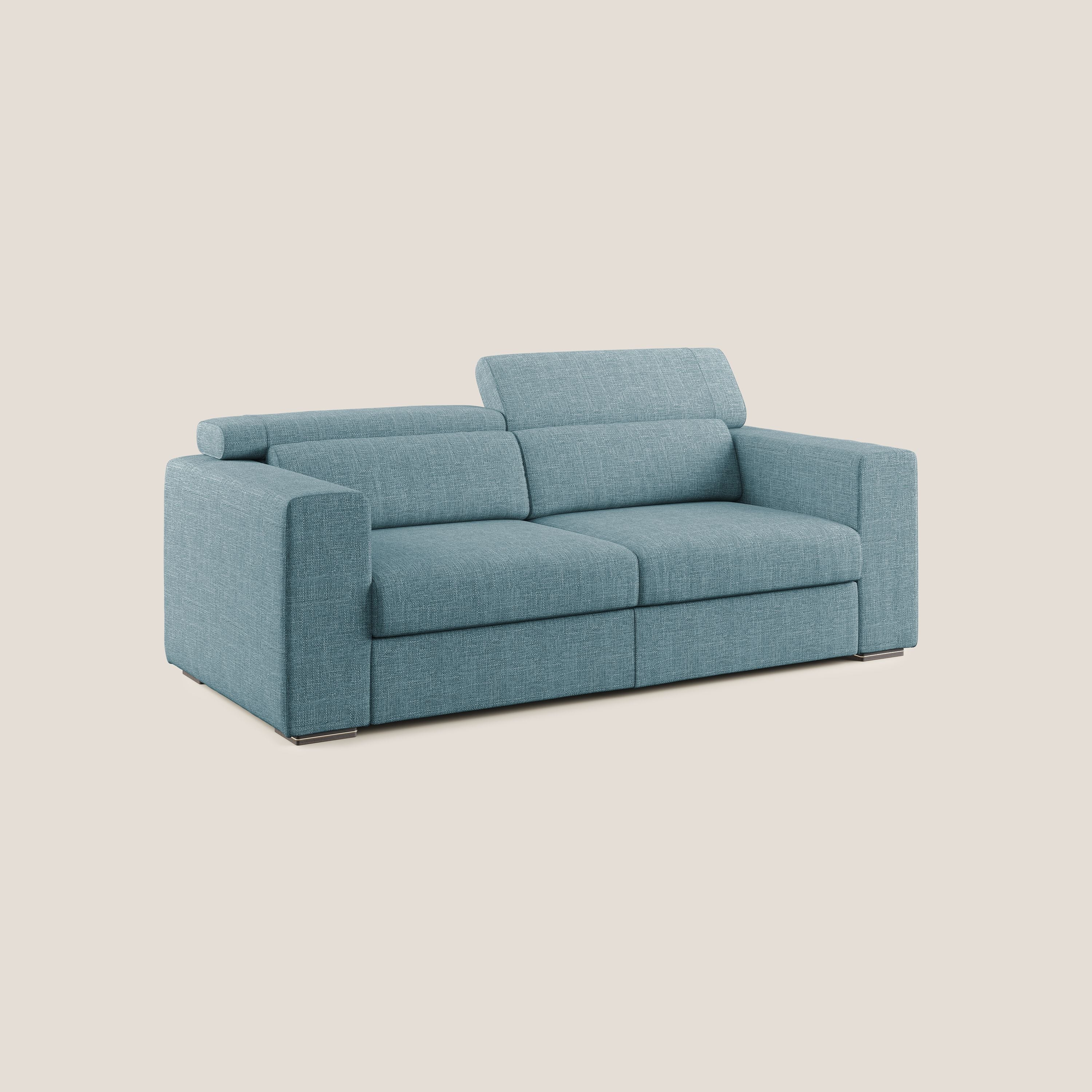 Vegas canapé avec têtières inclinables en tissu doux imperméable T06 bleu ciel - Image 2