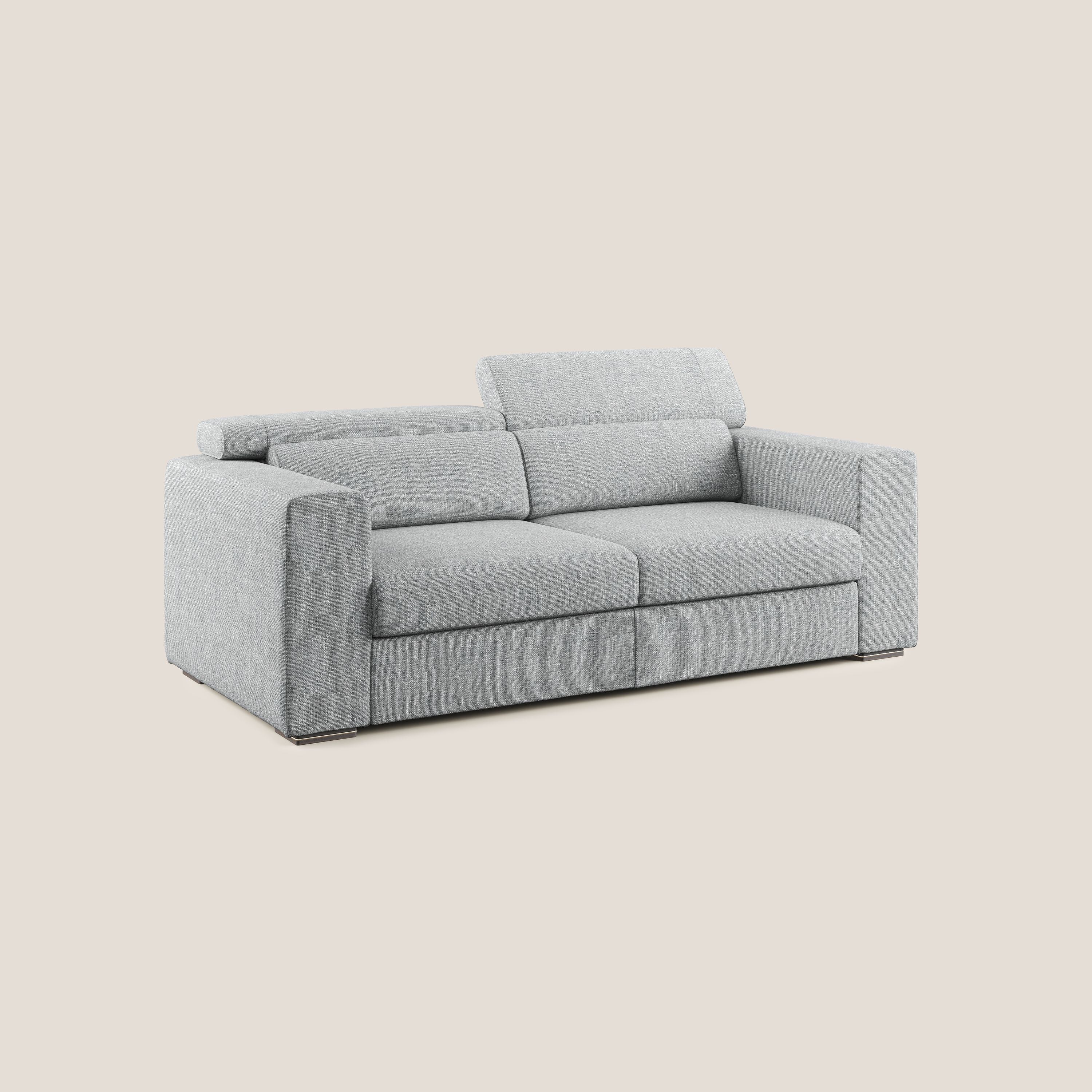 Vegas canapé avec têtières inclinables en tissu doux imperméable T06 gris - Image 2