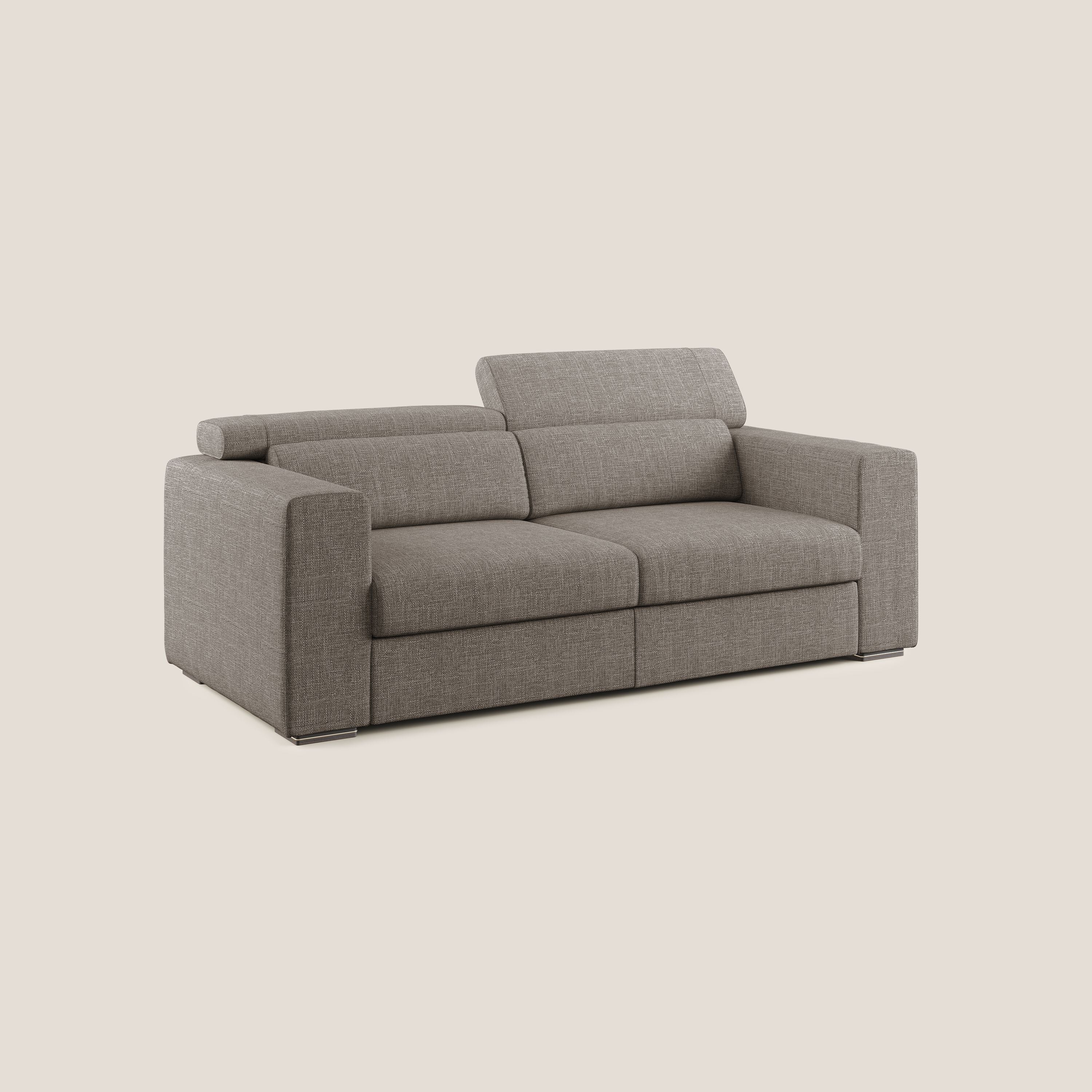 Vegas canapé avec têtières inclinables en tissu doux imperméable T06 marron - Image 2