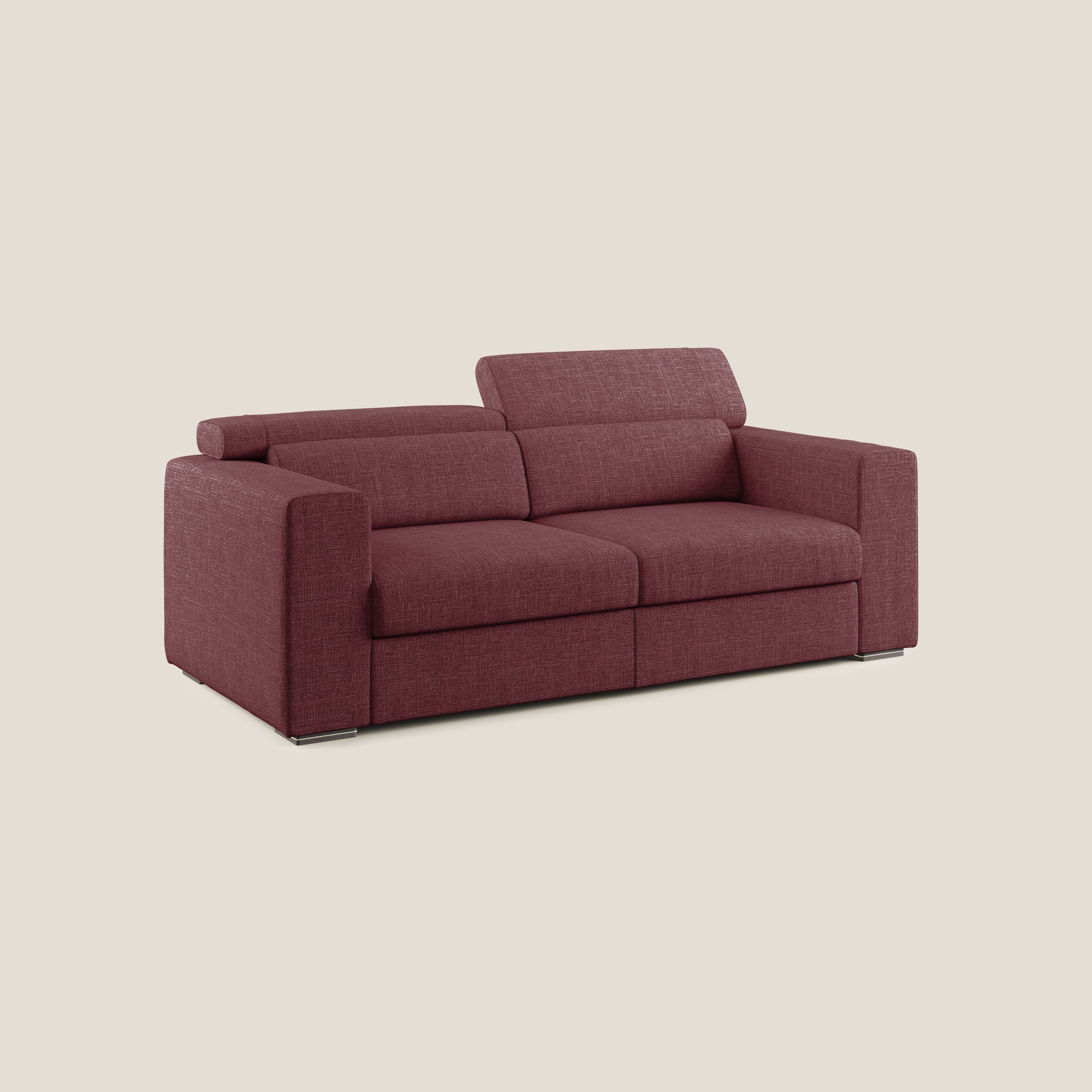 Vegas canapé avec têtières inclinables en tissu doux imperméable T06 rouge - Image 2